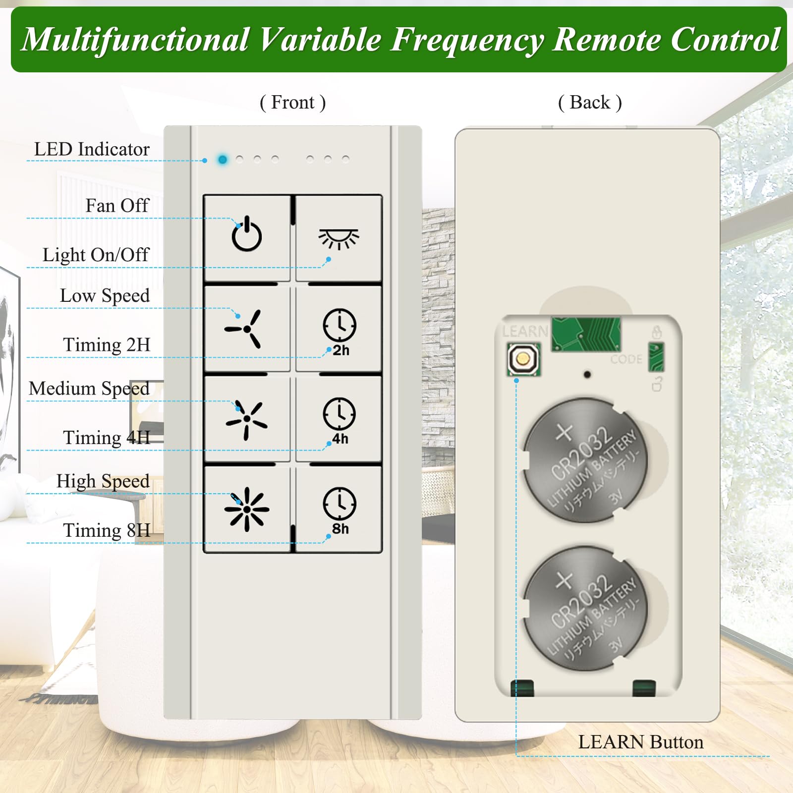 Universal Smart Ceiling Fan Remote Control And Light Dimmer, 3 Speed With 2 8H Timming, Smart Home Devices That Compatible With