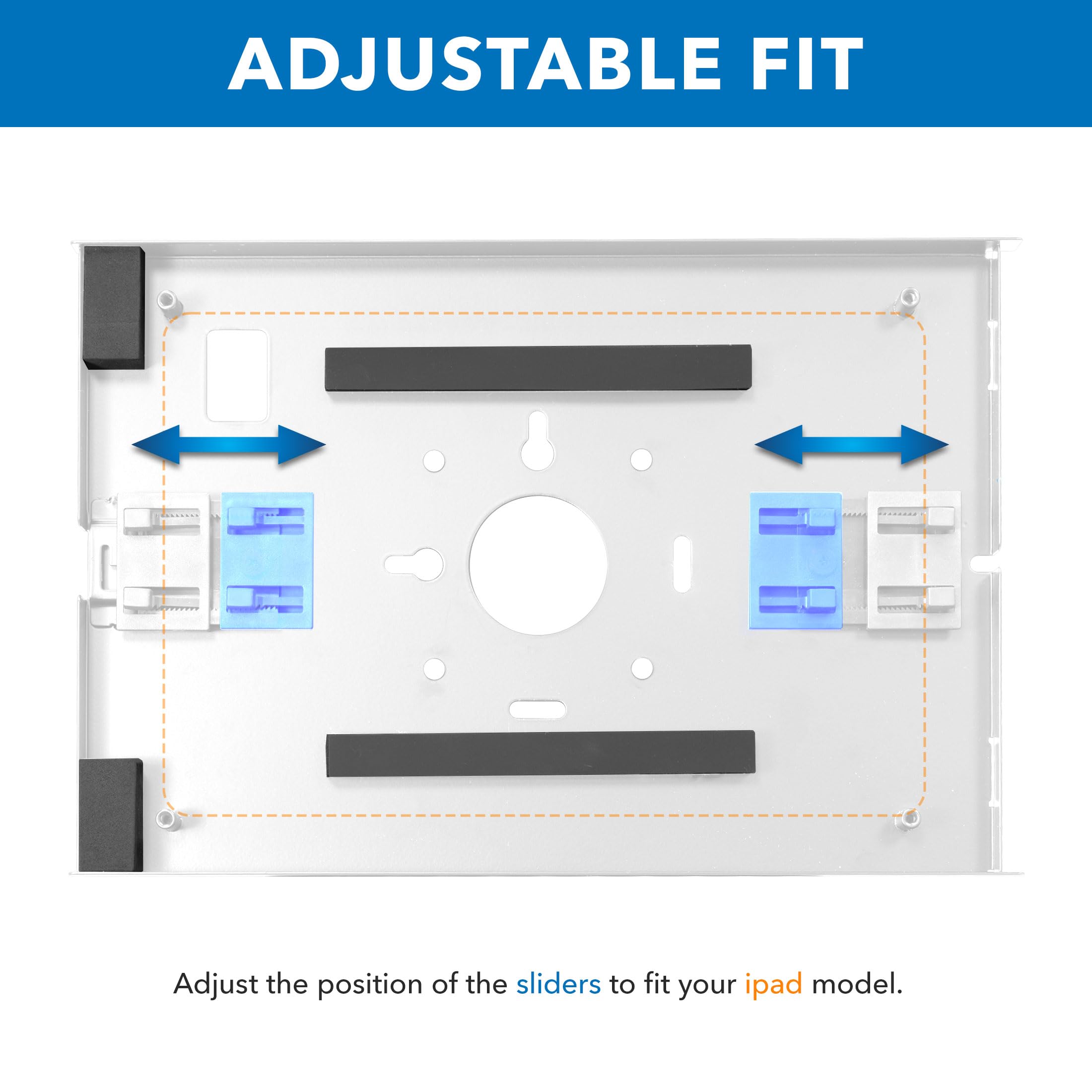 Mount It! Anti Theft Tablet Floor Stand Kiosk, Tablet Kiosk Floor Stand with Universal Enclosure, Locking Tablet Mount Stand for iPad Gen 7 10, iPad Pro, iPad Air, iPad 10.2 inch, iPad 10.9, White