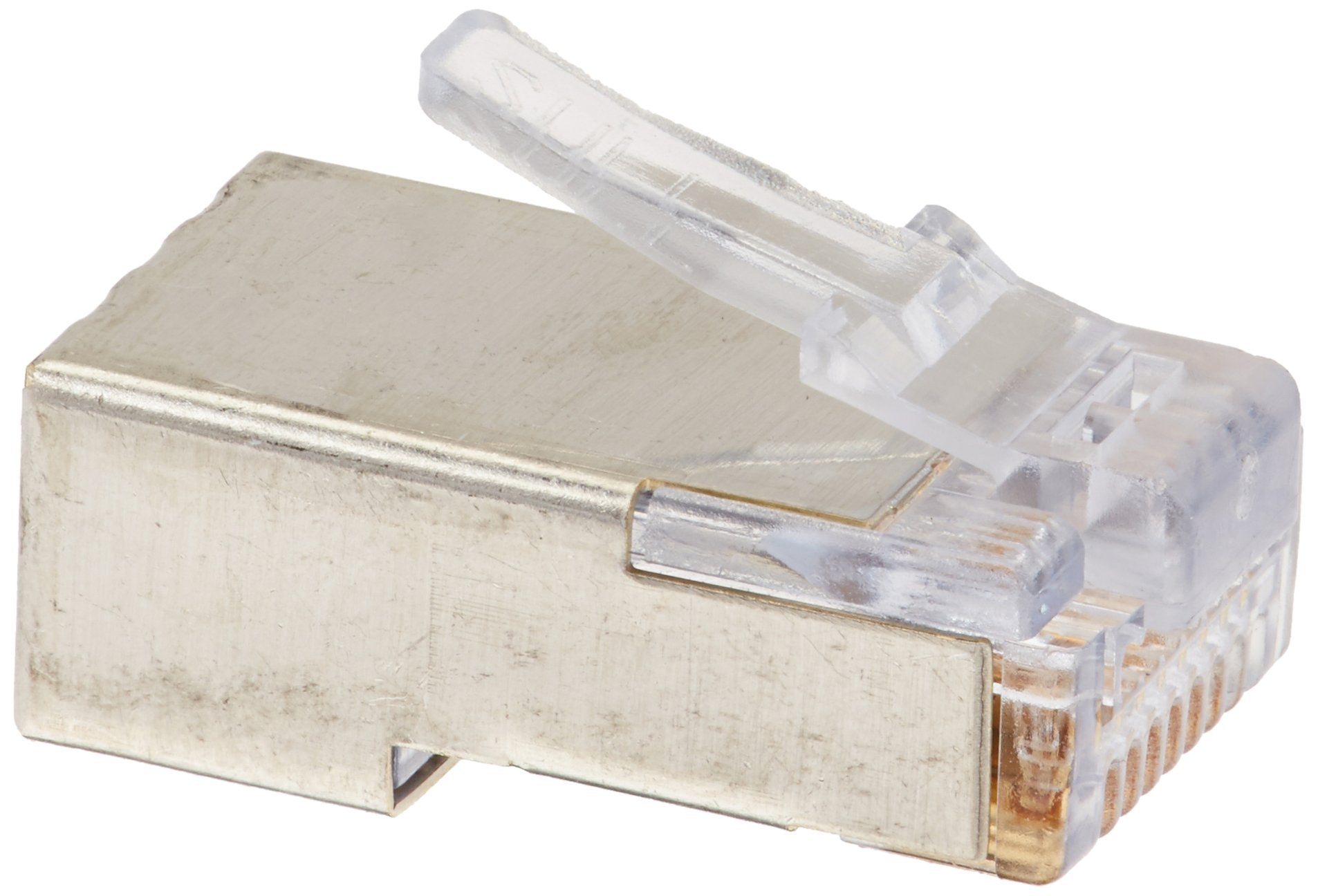 Platinum Tools 100020 Ez Rj45 Shielded Cat5E/6, (Internal Ground). 50/Bag.(Pack Of 50) , Green