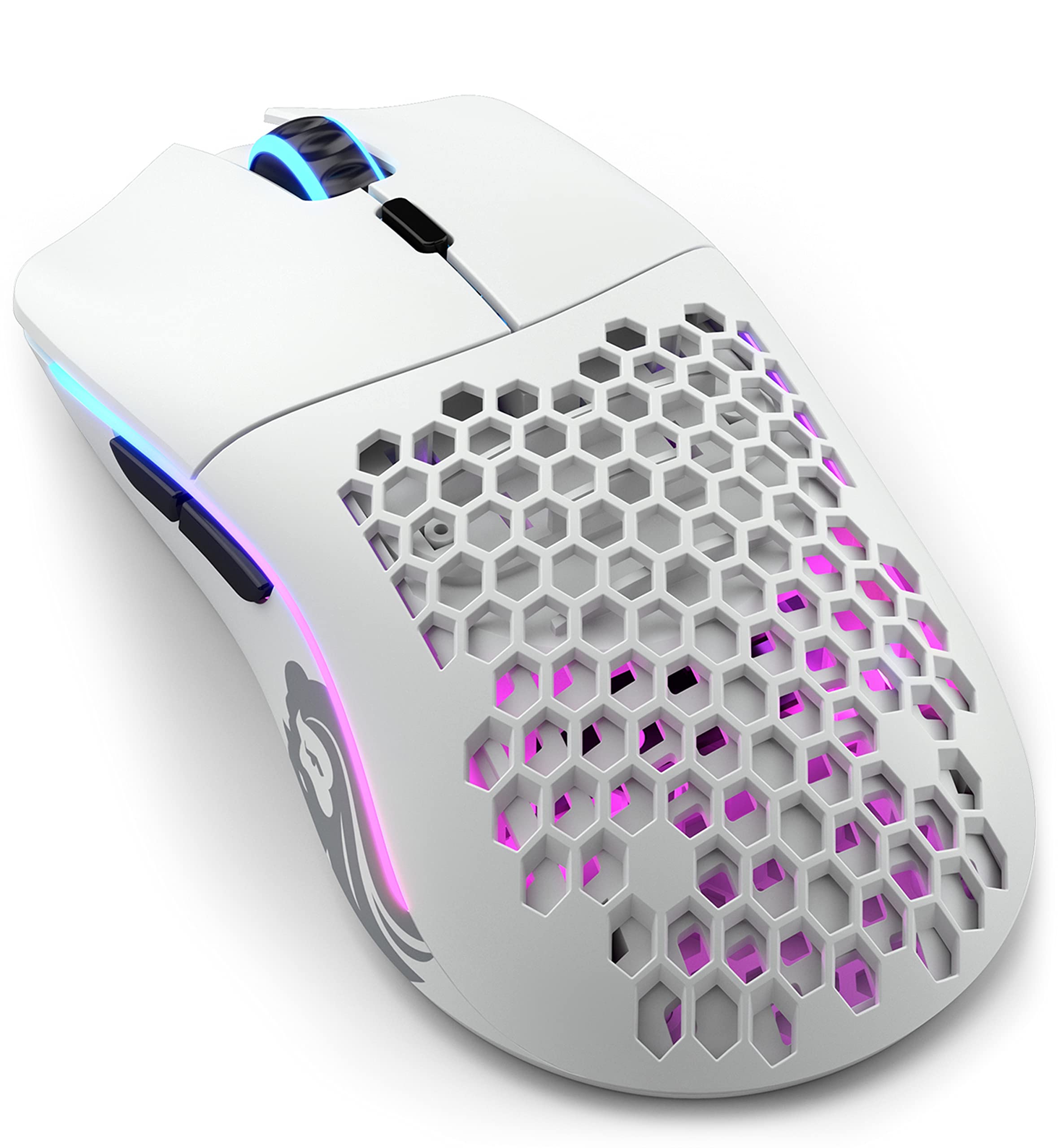 Glorious Model O Wireless Gaming Mouse   Superlight, 69G Honeycomb Design, Rgb, Ambidextrous, Lag Free 2.4Ghz Wireless, Up To 71