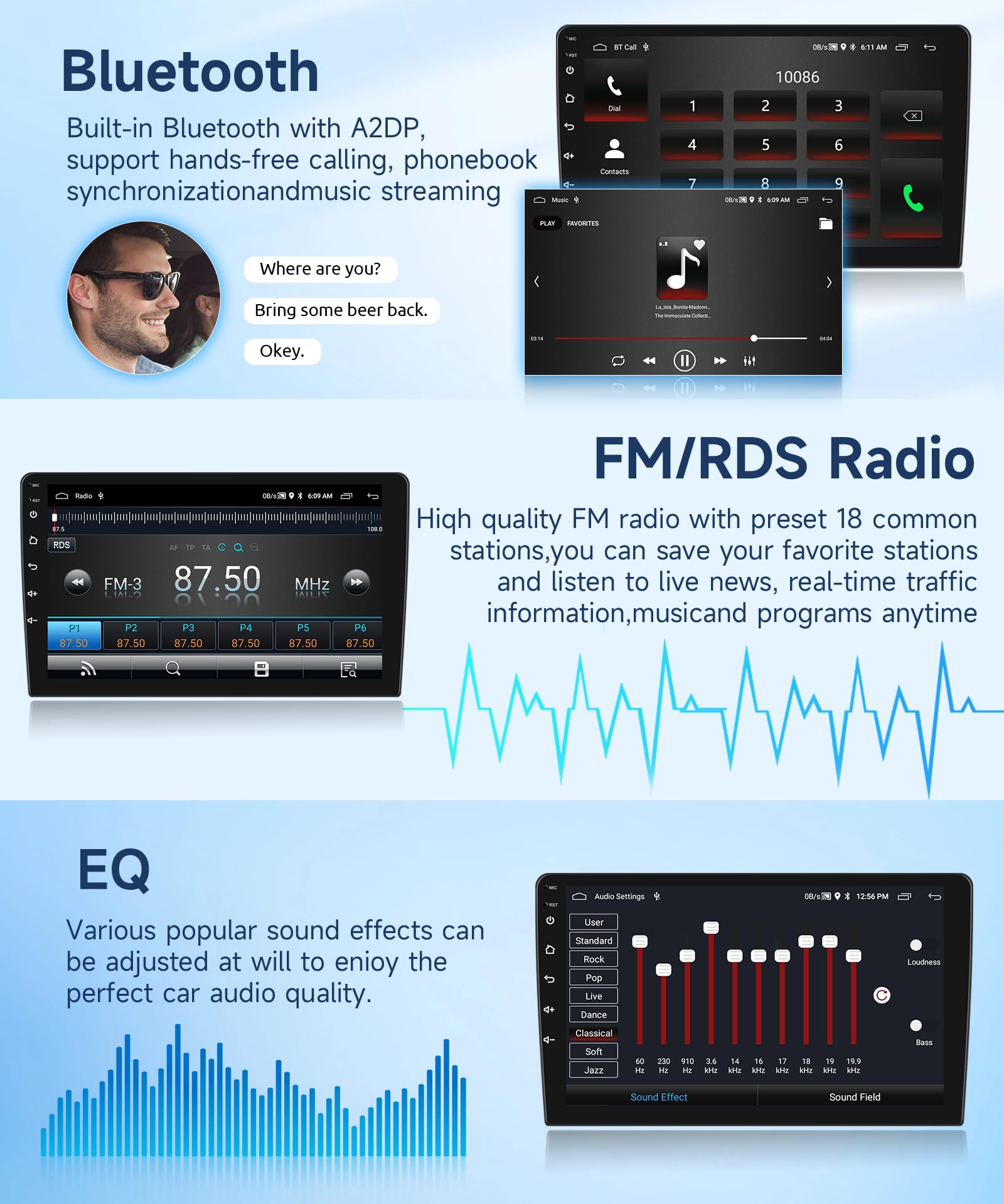 2G 64G Android 13 Car Stereo Radio For Toyota Corolla 2009 2013 Wireless Carplay And Android Auto, Rimoody 9 Touch Screen Gps Na
