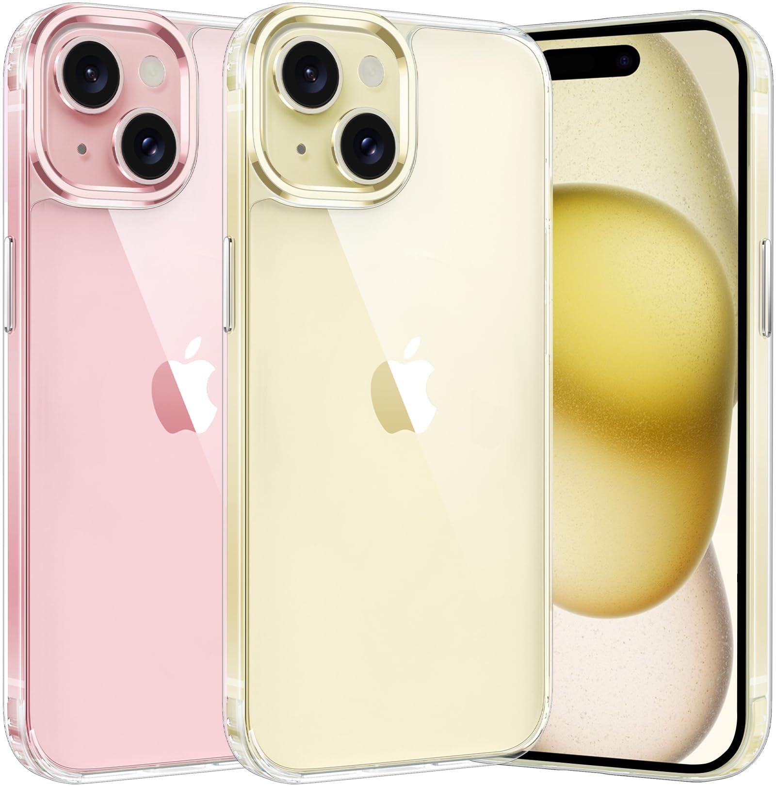 Fntcase For Iphone 15 Plus Case: [Anti Yellowing] [Military Grade Drop Protection] Anti Scratch Shockproof Slim Fit Protective T