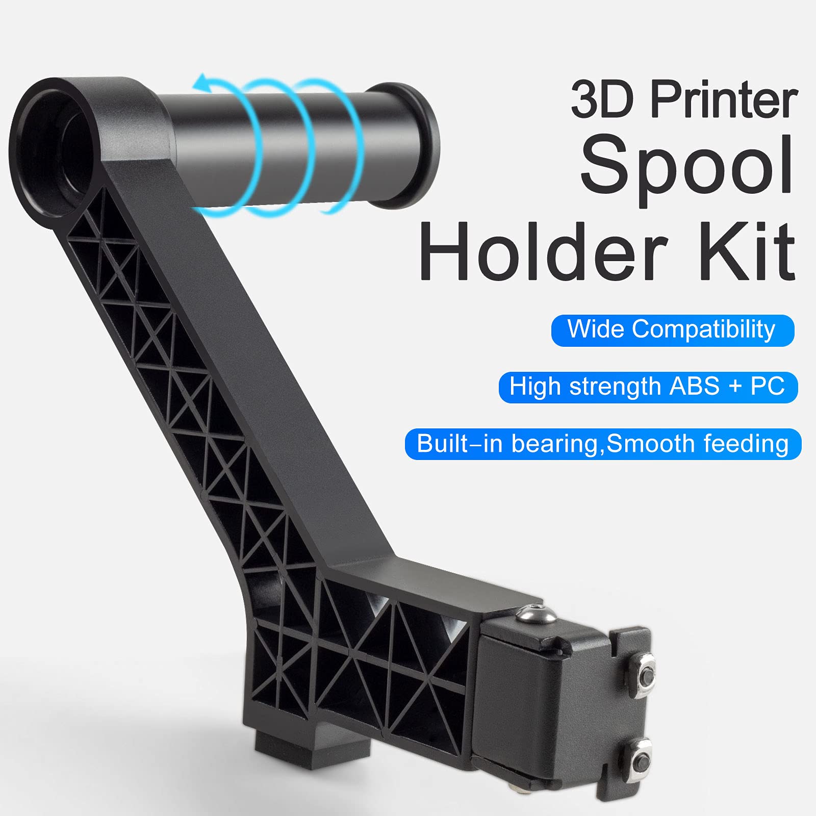 Creality Ender 3 Rotatable Filament Spool Holder Upgrade Built In Bearing 3D Printer Bracket For Ender 3,Ender 3 V2,Ender 3 Pro,