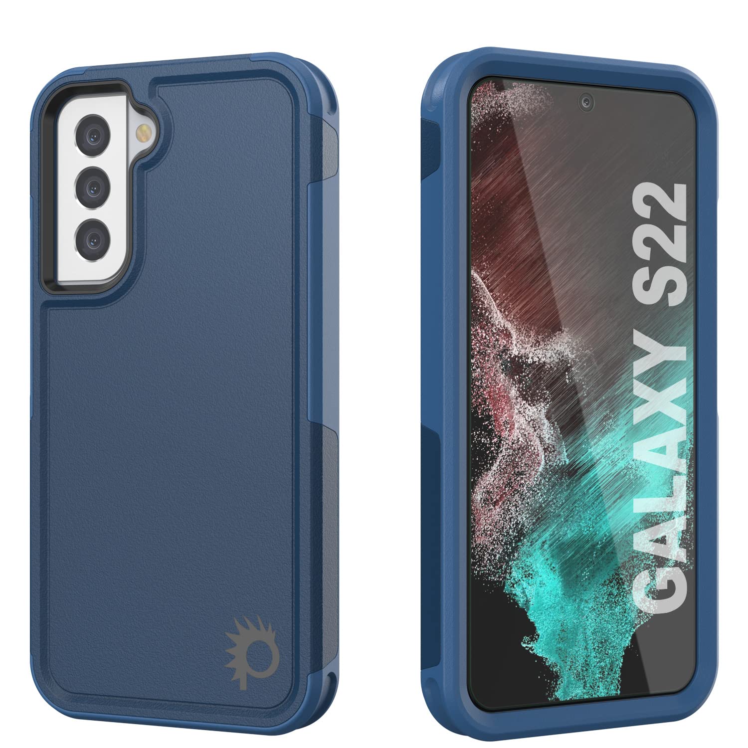 Punkcase Galaxy S22 Case [Spartan 2.0] Clear Rugged Heavy Duty Cover | Ultra Slim Military Grade Protection W/Raised Bezel Desig