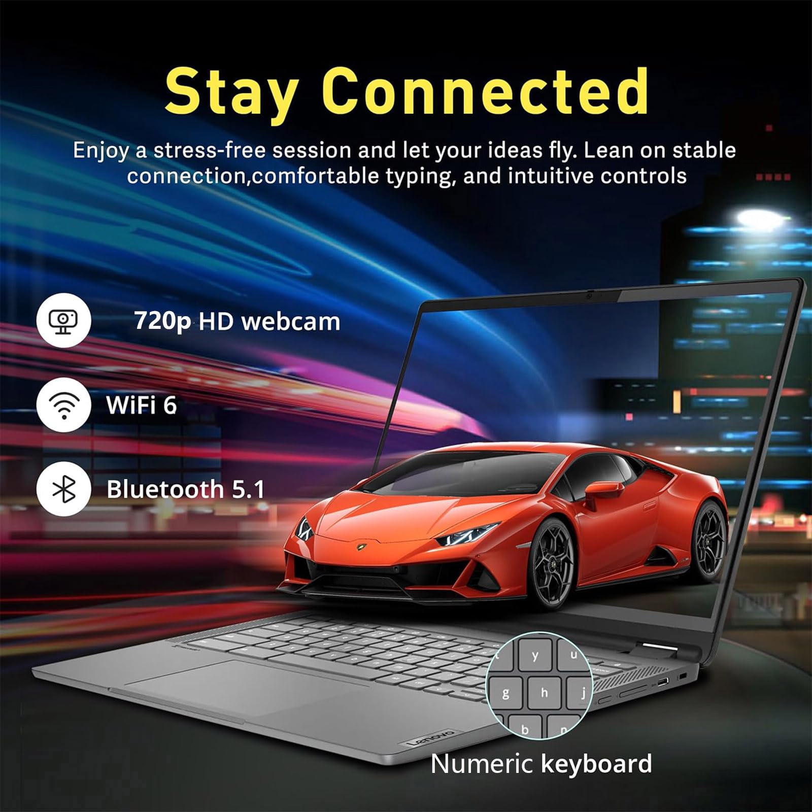 Lenovo Flex 3I Chromebook Touchscreen Laptop 2In1-15.6 Fhd Ips Display - Intel Pentium Silver N6000-8Gb Ram - 128Gb Ssd - Google