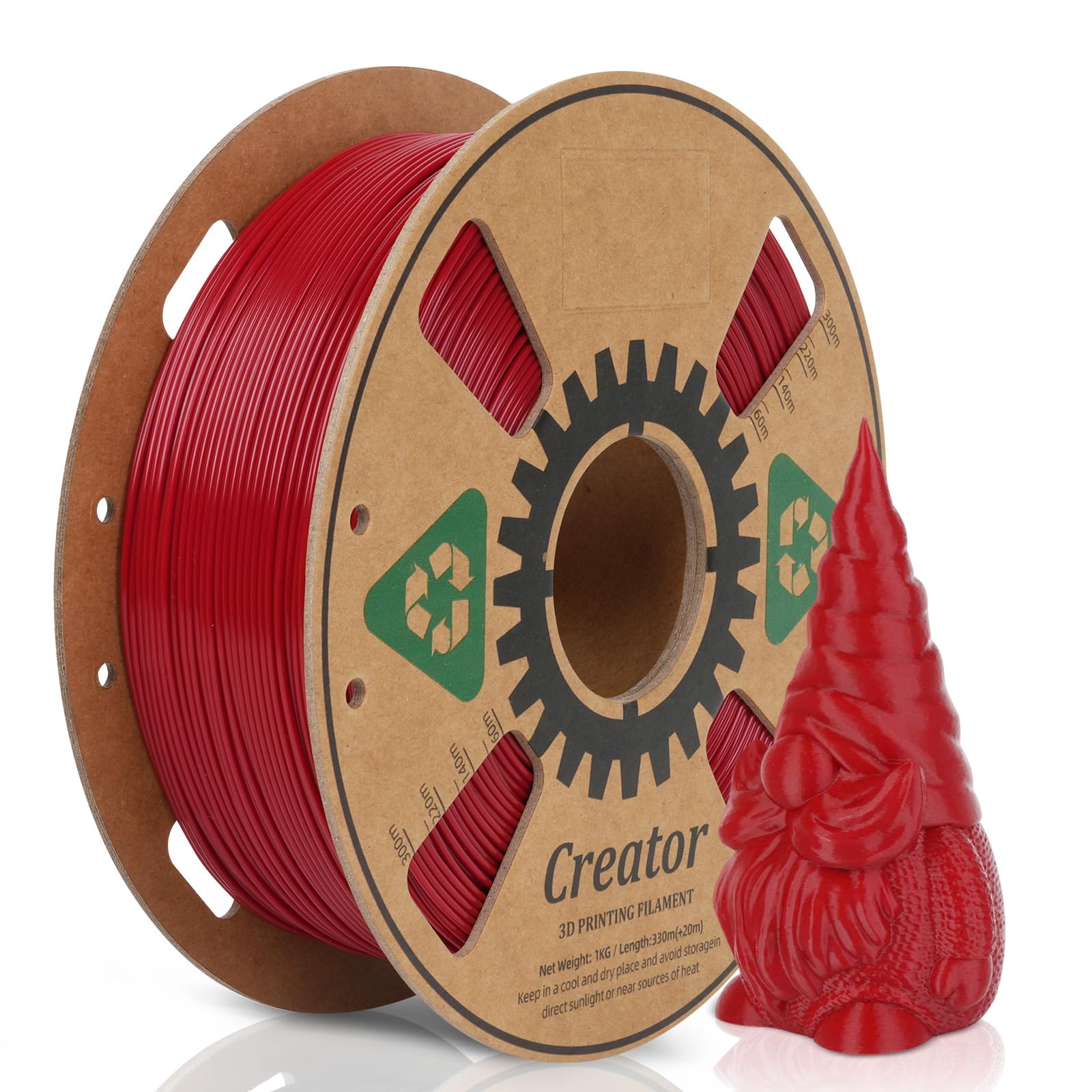 Creator Rapid PLA 3D Printer Filament 1.75mm, High Toughness, Dimensional Accuracy, High Fluidity 3D Printing Filament 1kg Spool