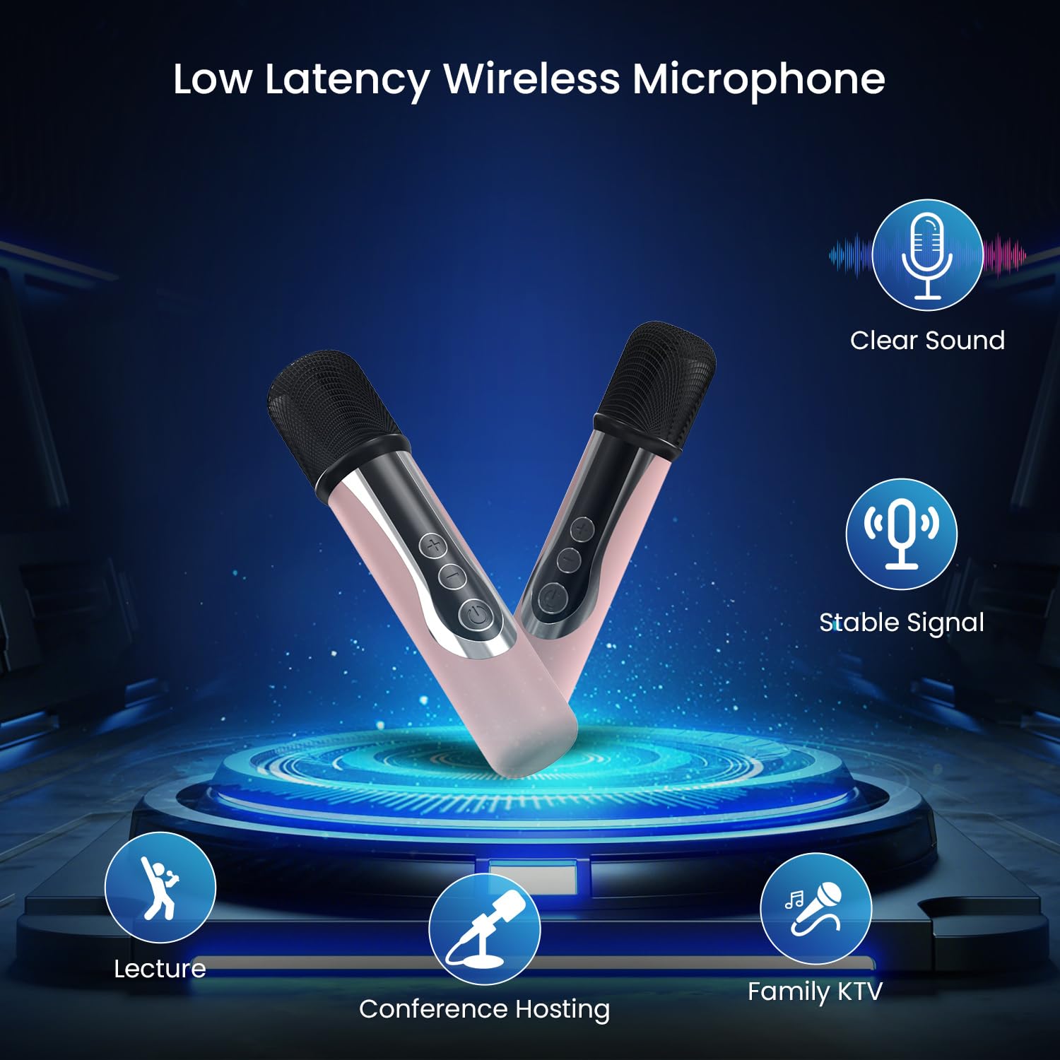 Auto Focus Ultra Hd 4K Projector Built In Karaoke, 14500 Lumens Bright Home Cinema Daytime Projector With 2G+32G, Bluetooth Wifi