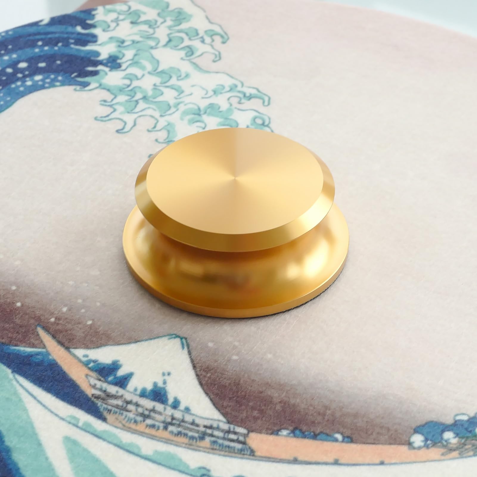 Menesia Record Weight Stabilizer, Turntable And Vinyl Record Weight, Premium Vinyl Stabilizer For Superior Sound (Gold)