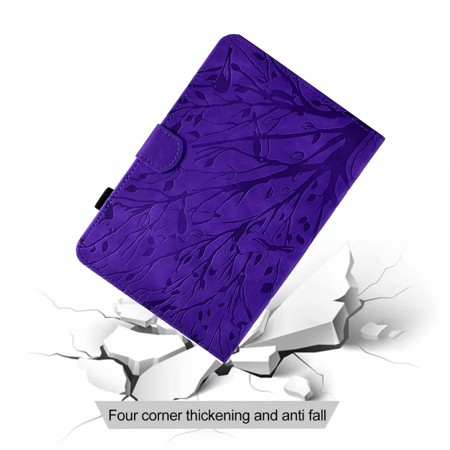 Yunhotic Case For Samsung Galaxy Tab A7 Lite 8.7 Inch [ Sm T220/T225/T227 ] 2021 Model, Premium Pu Leather Folding Stand Cover W