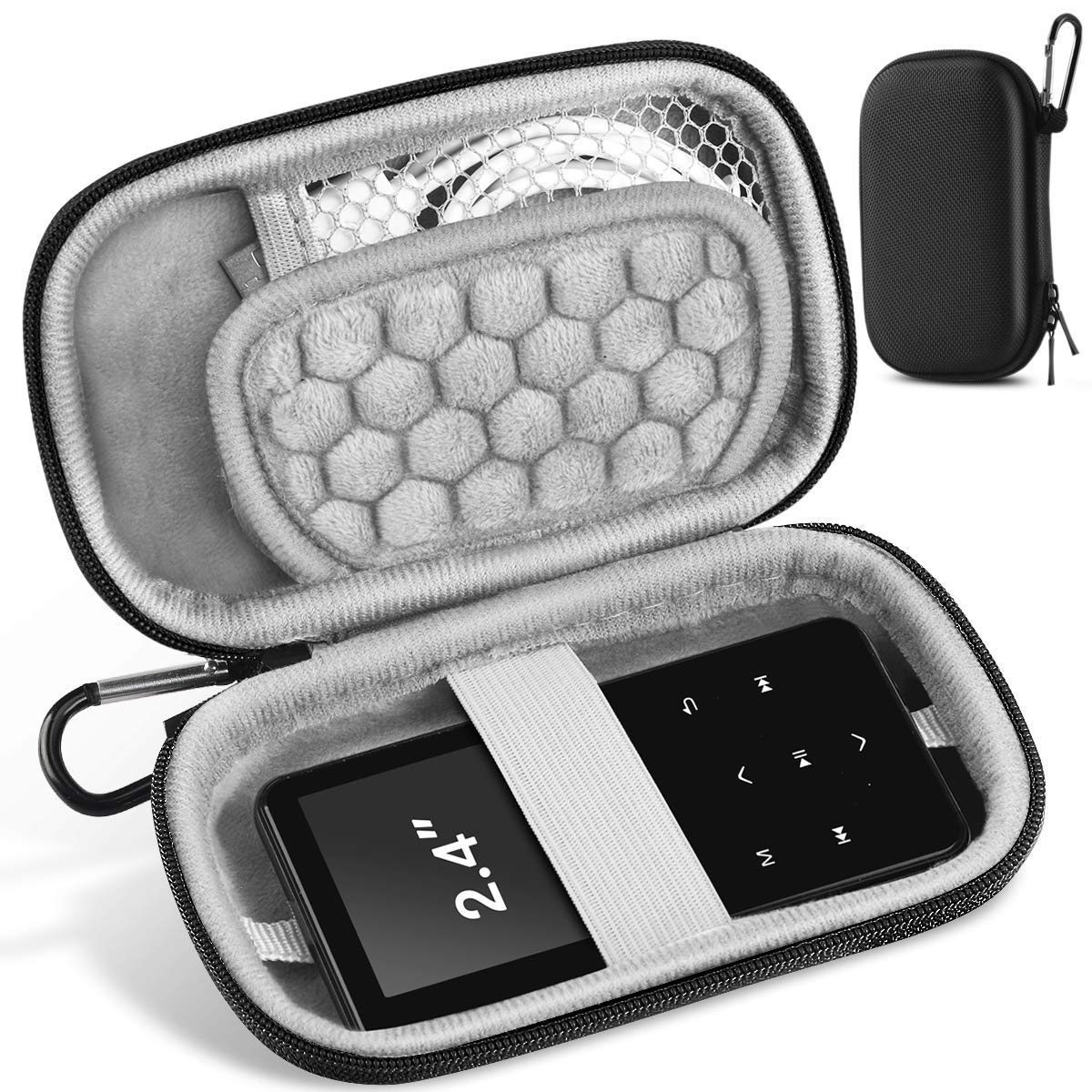Agptek Mp3 Mp4 Player Case For 2.4 Inch Mp3 Player, For Gracioso/For Chenfec/For Safuciiv/For Ruizu/For Aiworth And Other Mp3 Pl