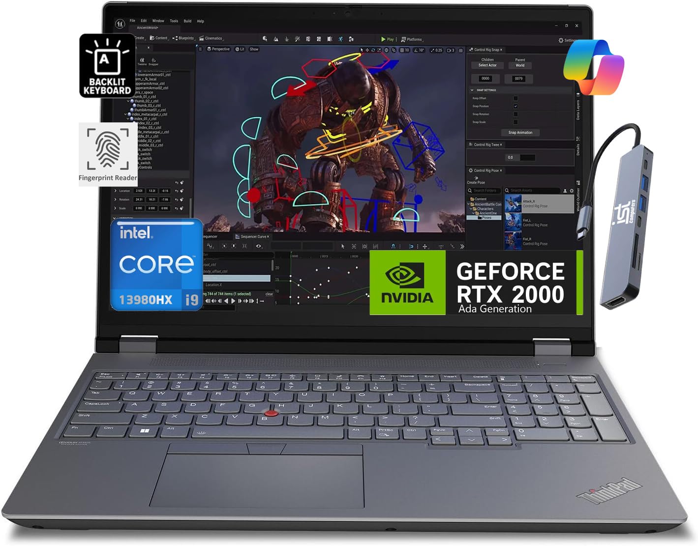 Lenovo ThinkPad P16 Gen 2 Mobile Workstation (16 FHD+, Intel 24-Core i9-13980HX, 128GB DDR5 RAM, 4TB SSD, NVIDIA RTX 2000 Ada 8G