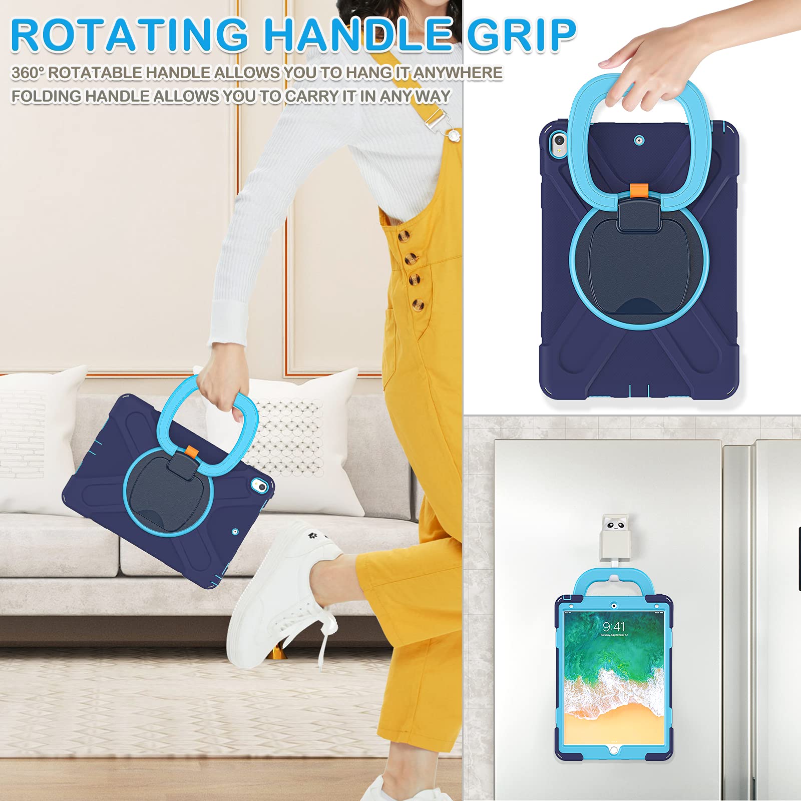 Batyue Ipad Pro 10.5 Case 2017 Released/Ipad Air 3Rd Generation Case 2019 Release; Rugged Heavy Duty Protective Cover With Penci