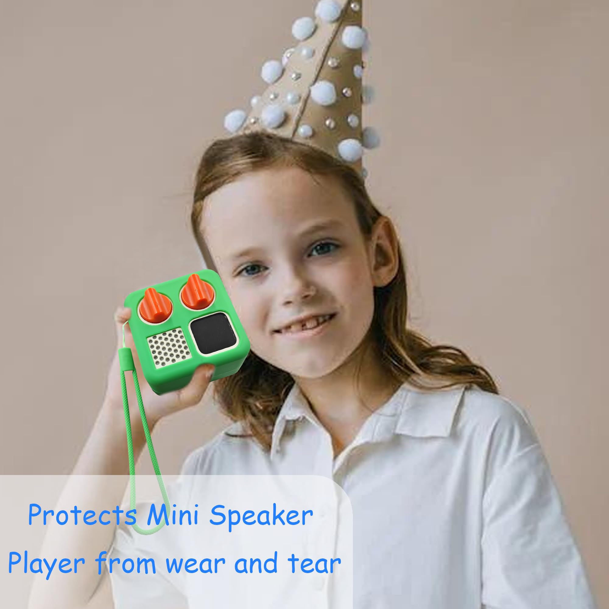 Leotube Silicone Shell Cover Case For Yoto Mini Player, Silicone Protective Sleeve Case Compatible With Yoto Mini Bluetooth Spea