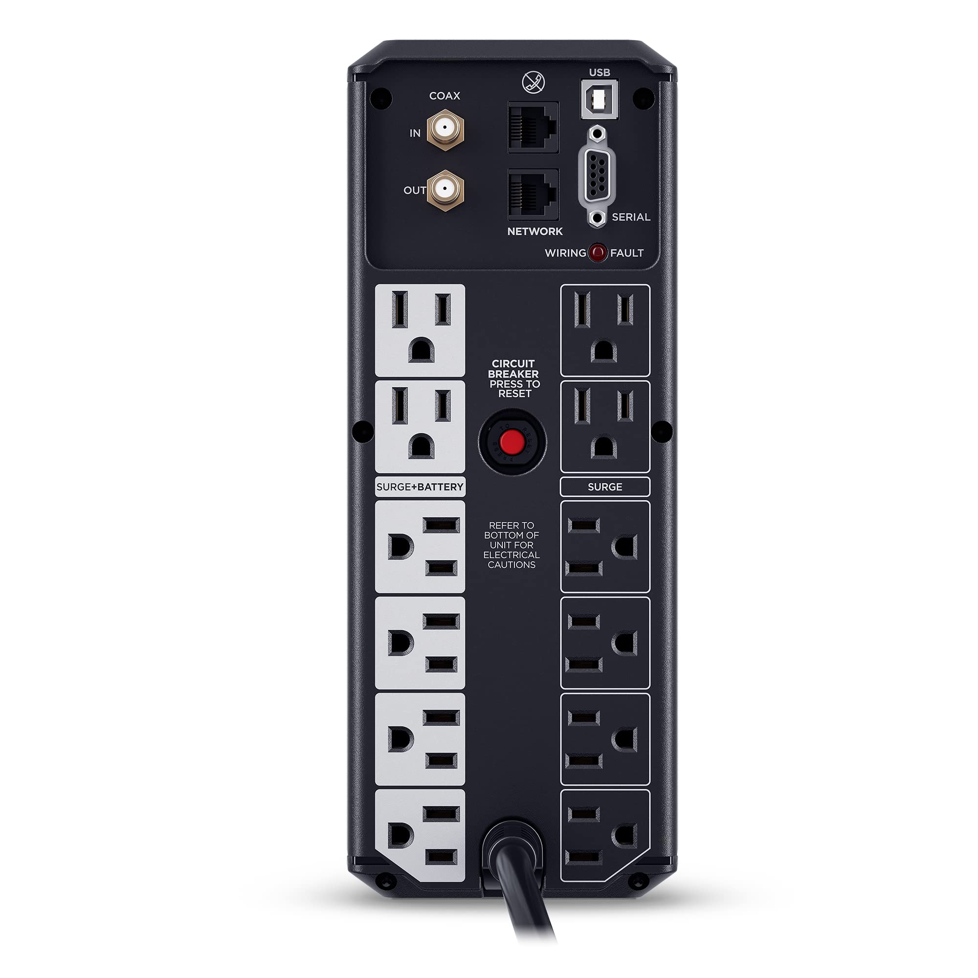 Cyberpower Cp1350Avrlcd3 Intelligent Lcd Ups System 1350Va815W 12 Outlets 2 Usb Ports Avr Mini Tower