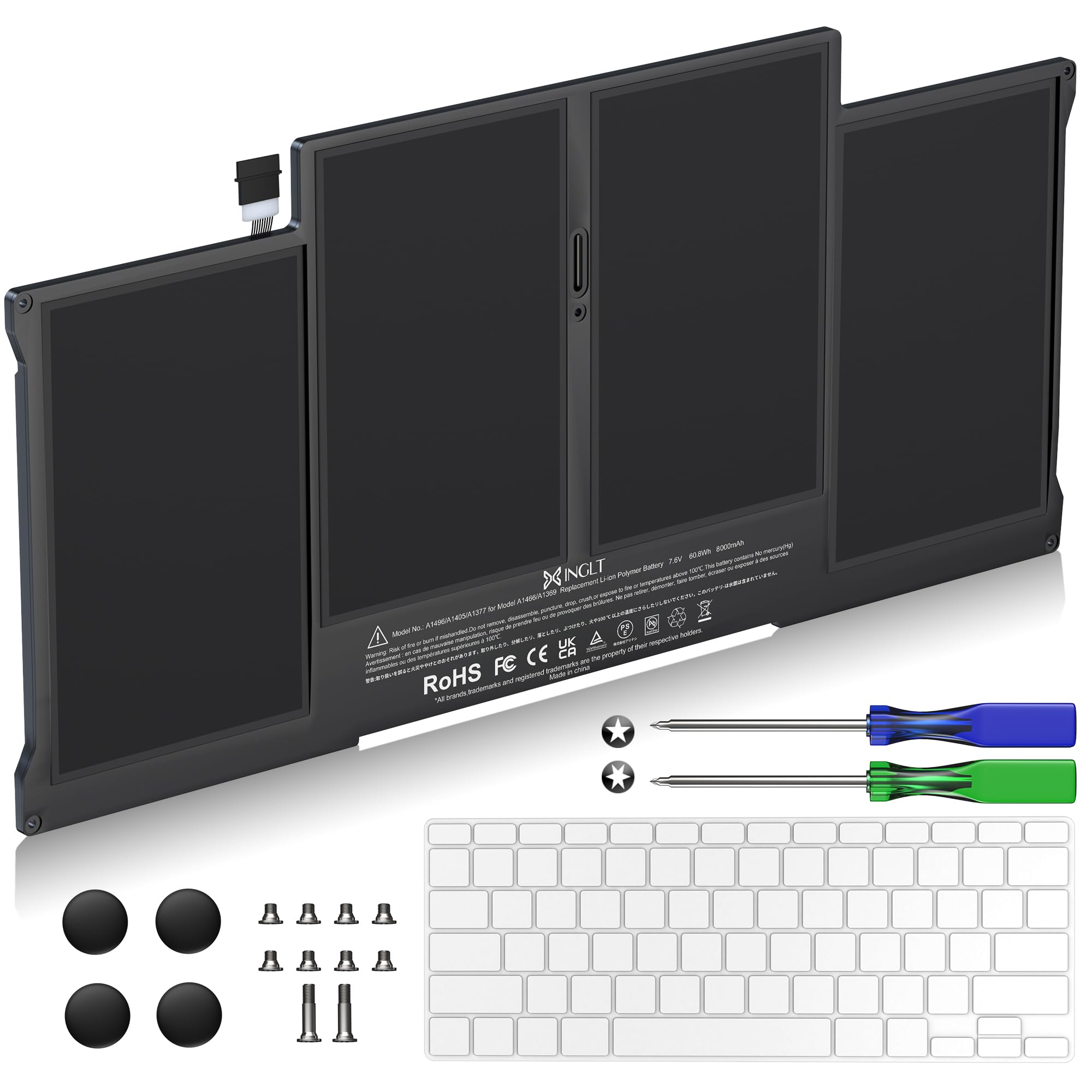 Xinglt Replacement Laptop Battery For Apple Macbook Air 13 Inch A1466(Mid 2012, Mid 2013, Early 2014, Early 2015,2017) A1369(Lat