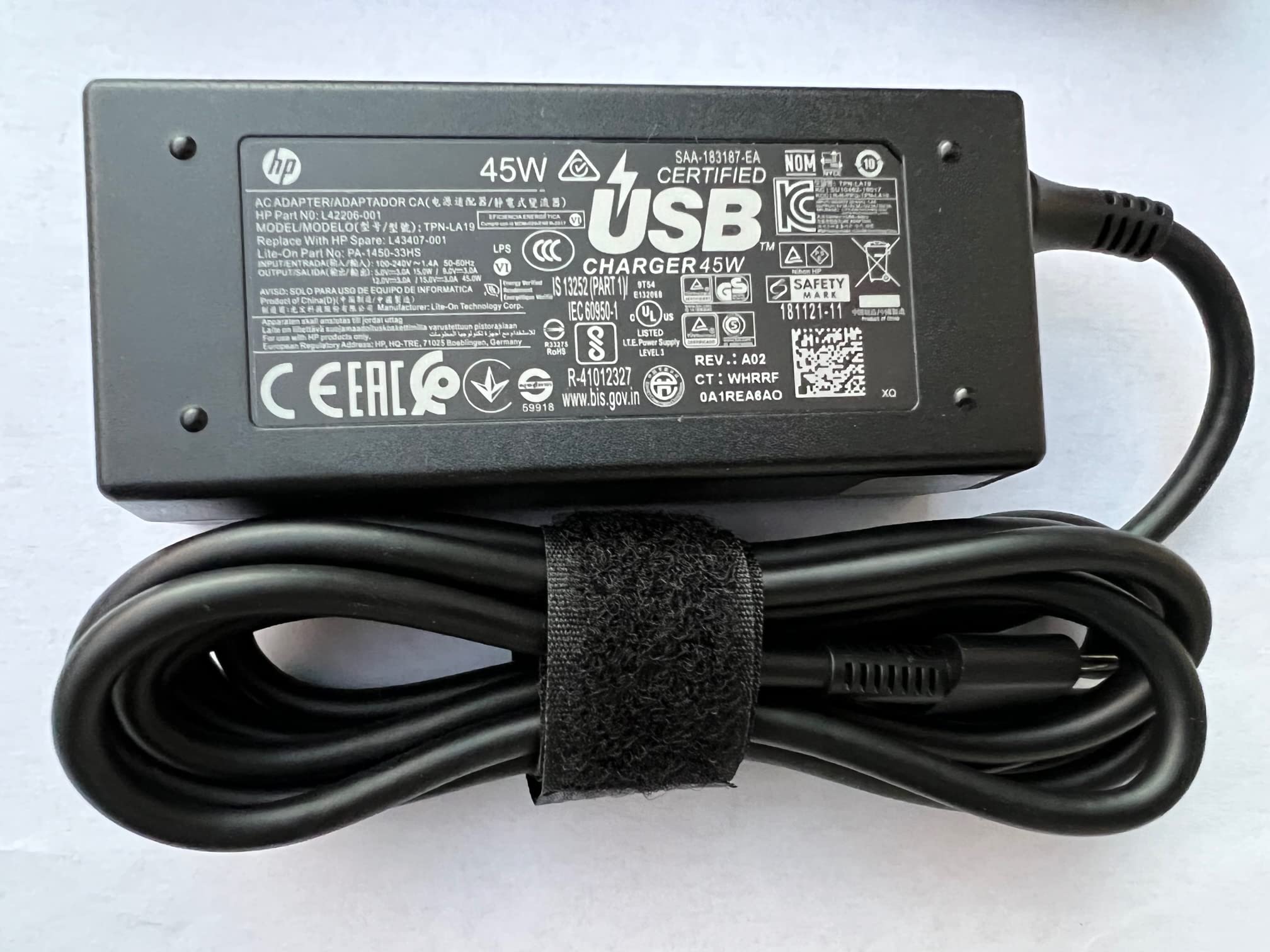 Original Replacement Hp L42206 004   45W 15V 3A Usb C Ac Adapter For Hp Spectre 13 X360, Elite X2 1012 G1, Compatible With P/N: