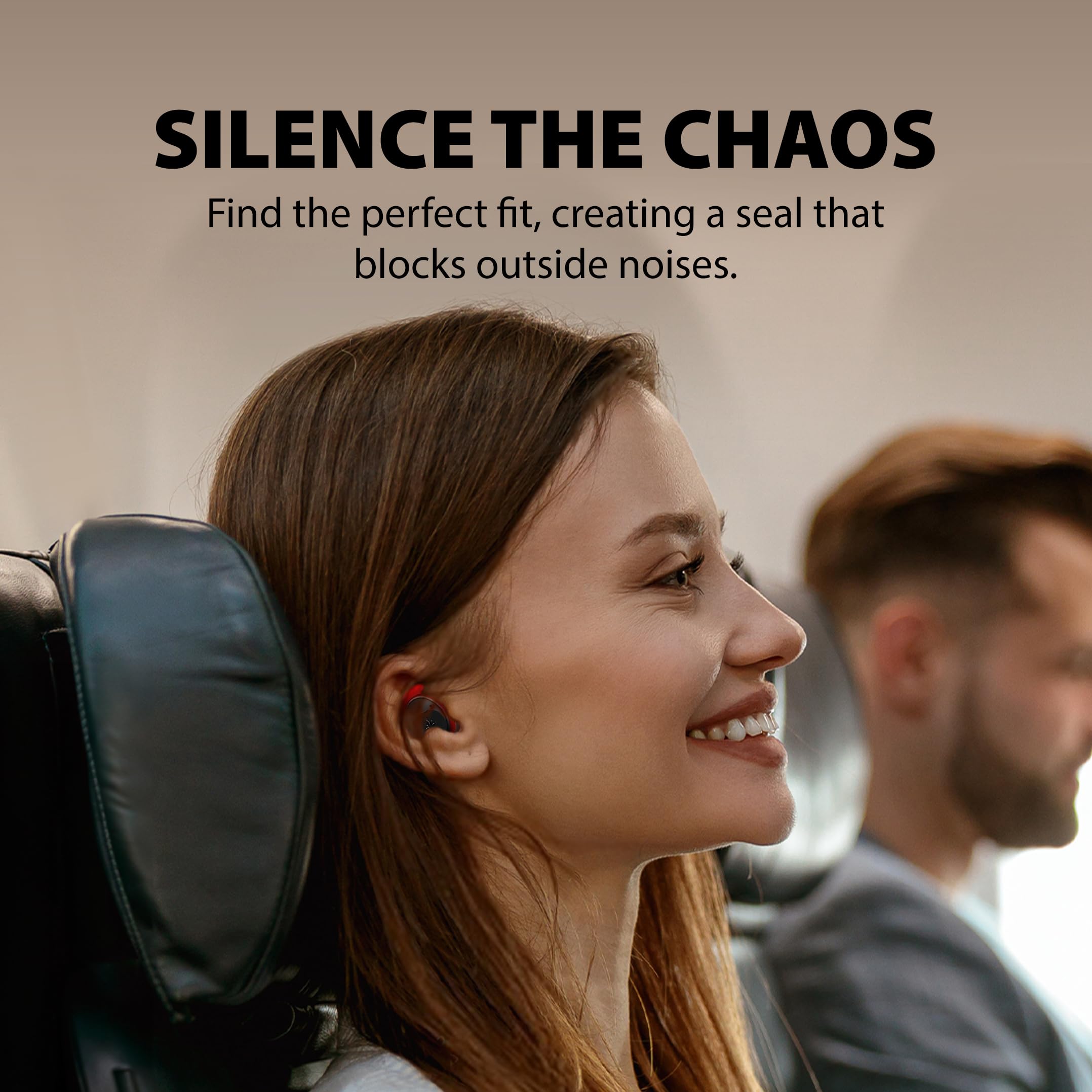 Avantree Sky Ace   Noise Cancelling Bluetooth Earbuds With Wireless Airplane Adapter, Plug N Play, Universal Compatible With Iph