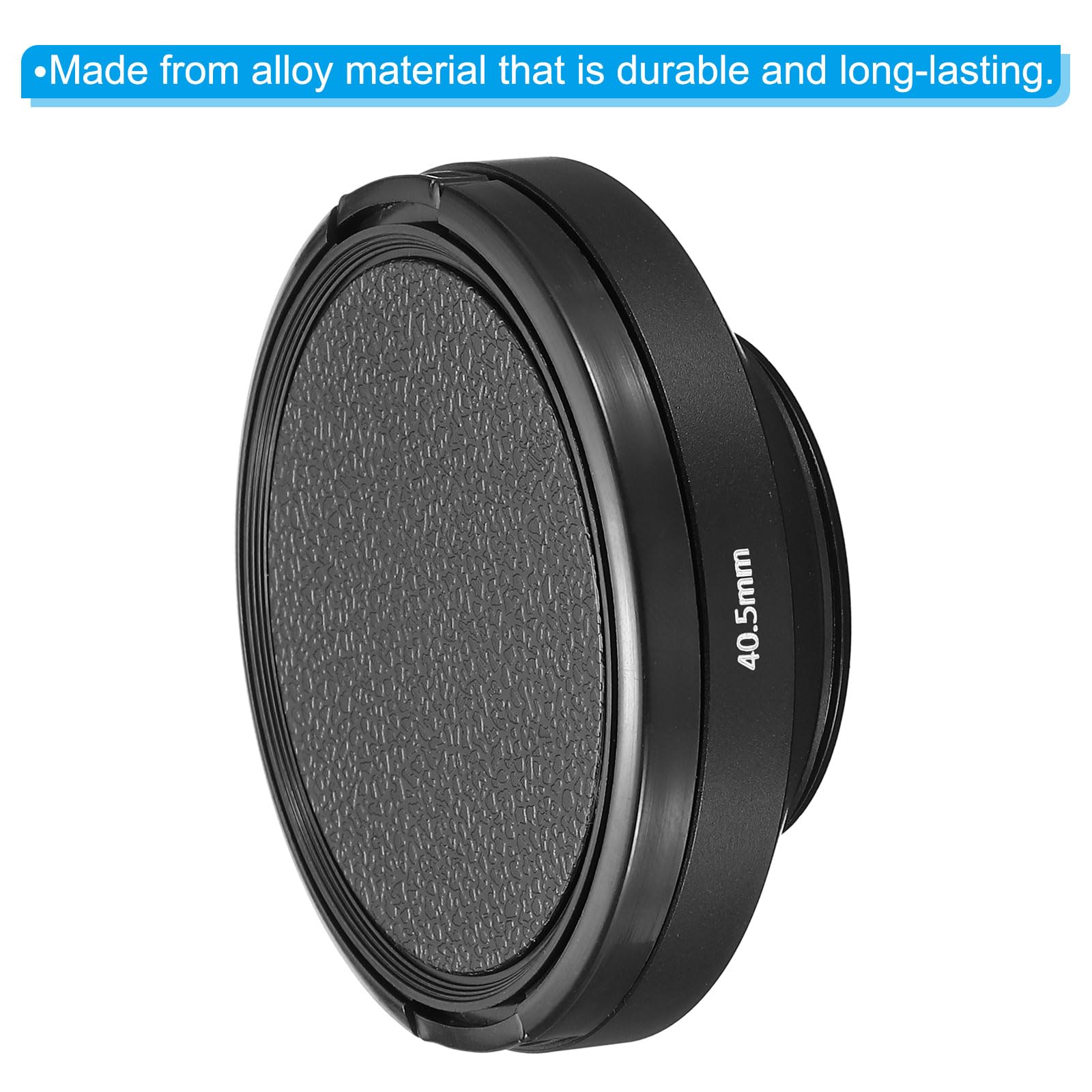 Patikil 40.5Mm Lens Hood, Wide Angle Matte Surface Anti Reflective Inside Hood With Cap And Cleaning Cloth For Camera Lens, Blac