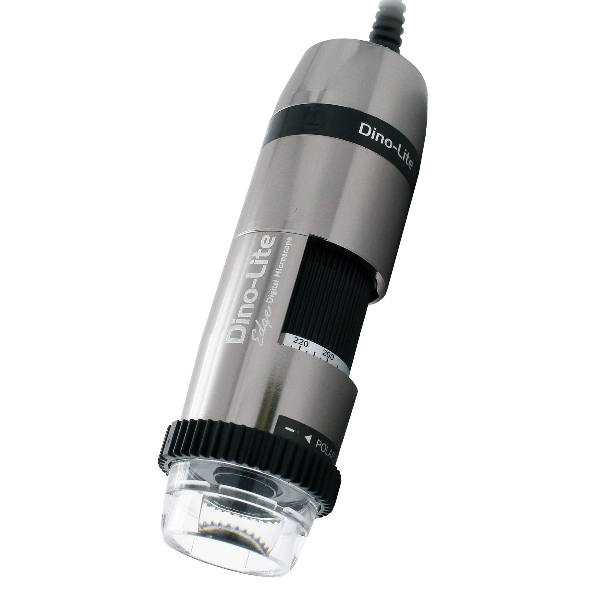 Dino Lite Usb Digital Microscope Am7115Mzt, 10X 220X Magnification 5.0Mp, Microtouch, Measurement, Scroll Lock, Polarizer, Remov