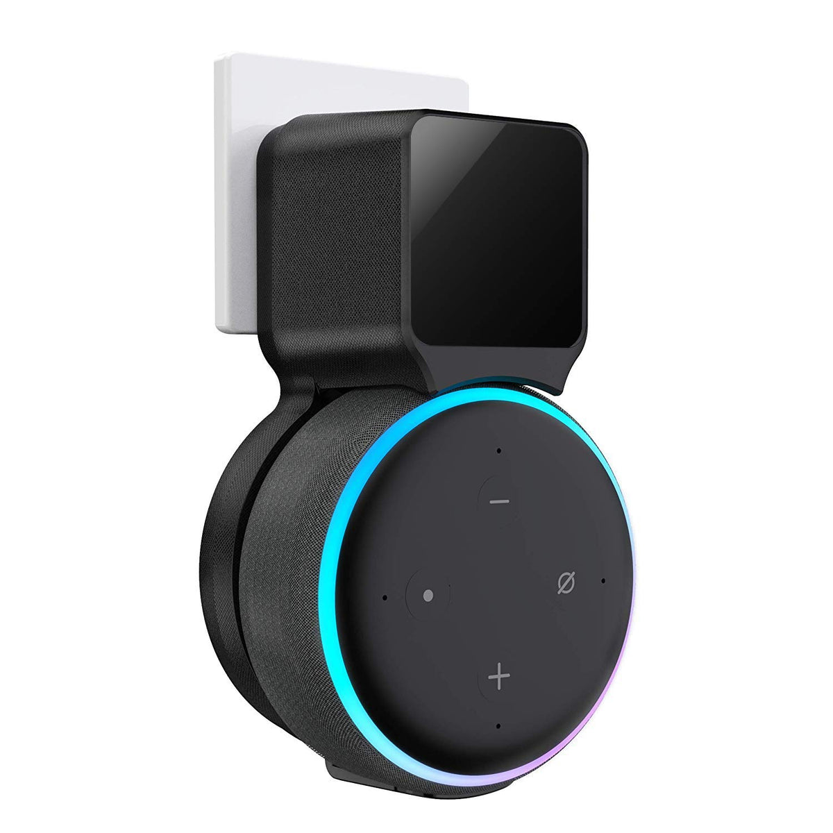 Maxonar Echo Dot Wall Mount Holder, Echo Dot Mount 3Rd Generation Space Saving Accessories For Dot Smart Speakers, Clever Echo Dot Accessories With Built In Cable Management Hide Messy Wires