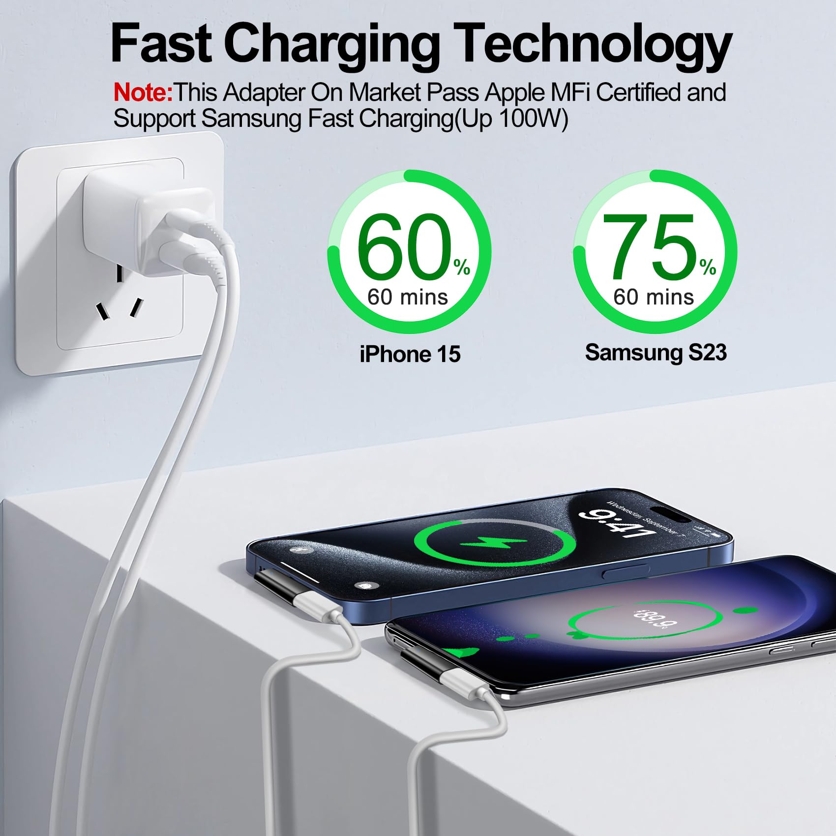 Xiwxi 2Pack 90 Degree Lightning To Usb C Charger Converter For Iphone 15/15Pro/15 Pro Max Plus,Samsung S24 S23,Ipad Air,27W Pd F