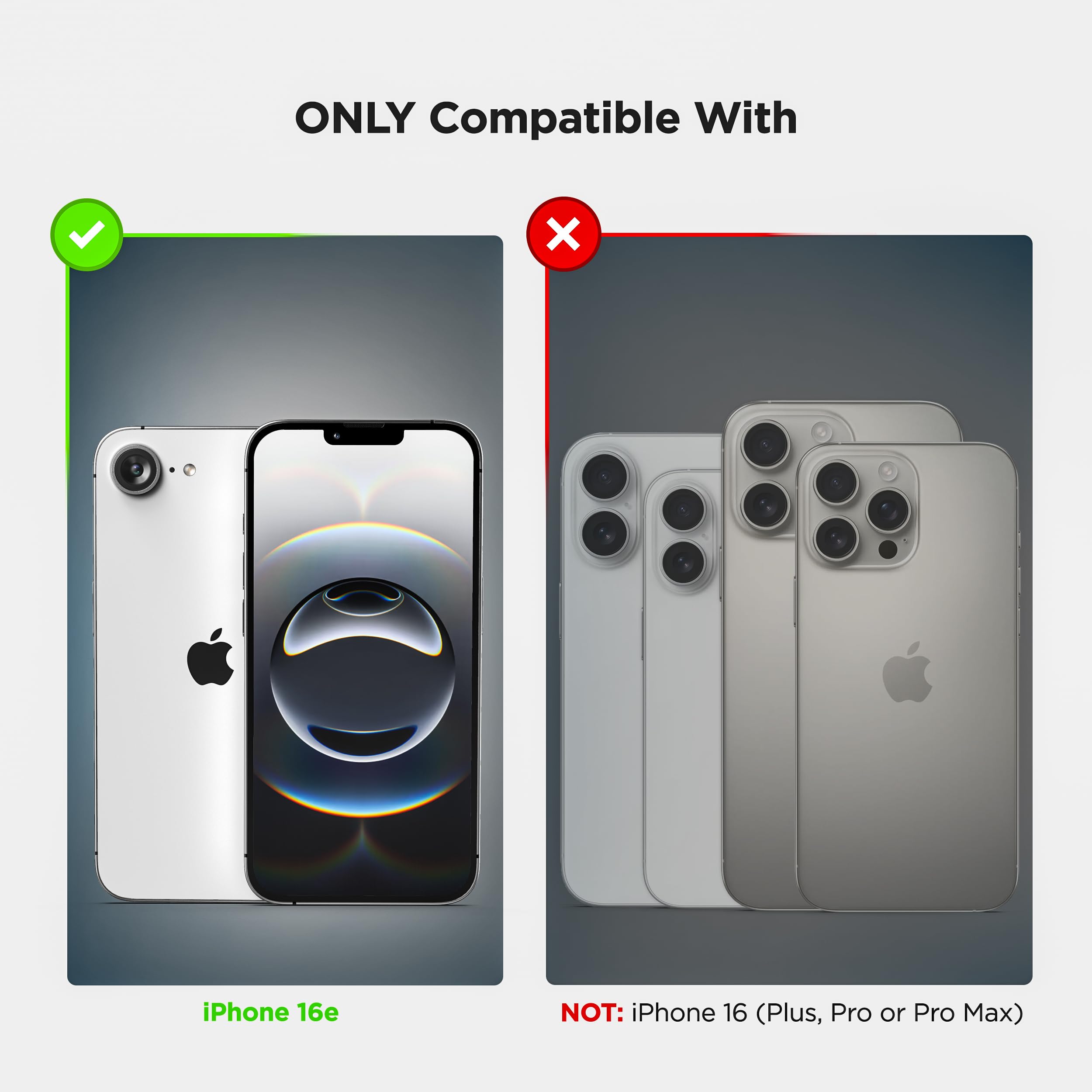 Encased For Iphone 16E Waterproof Case (2025) Full-Body Protective Phone Case With Built-In Screen Protector And Port Cover (Mag