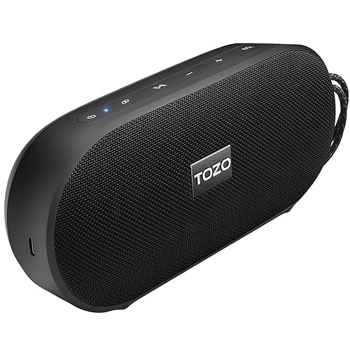 Tozo Pa1 Bluetooth Speakers With 20W Stereo Sound, 25H Playtime, Ipx7 Waterproof Portable Wireless Speakers With Eq Mode App Con