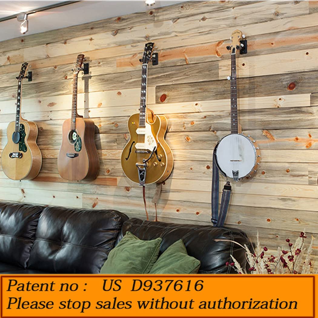 Guitar Wall Mount Guitar Hanger Acoustic Electric Guitar Hanger Bass Ukulele Black Hook Metal Holder Hangers