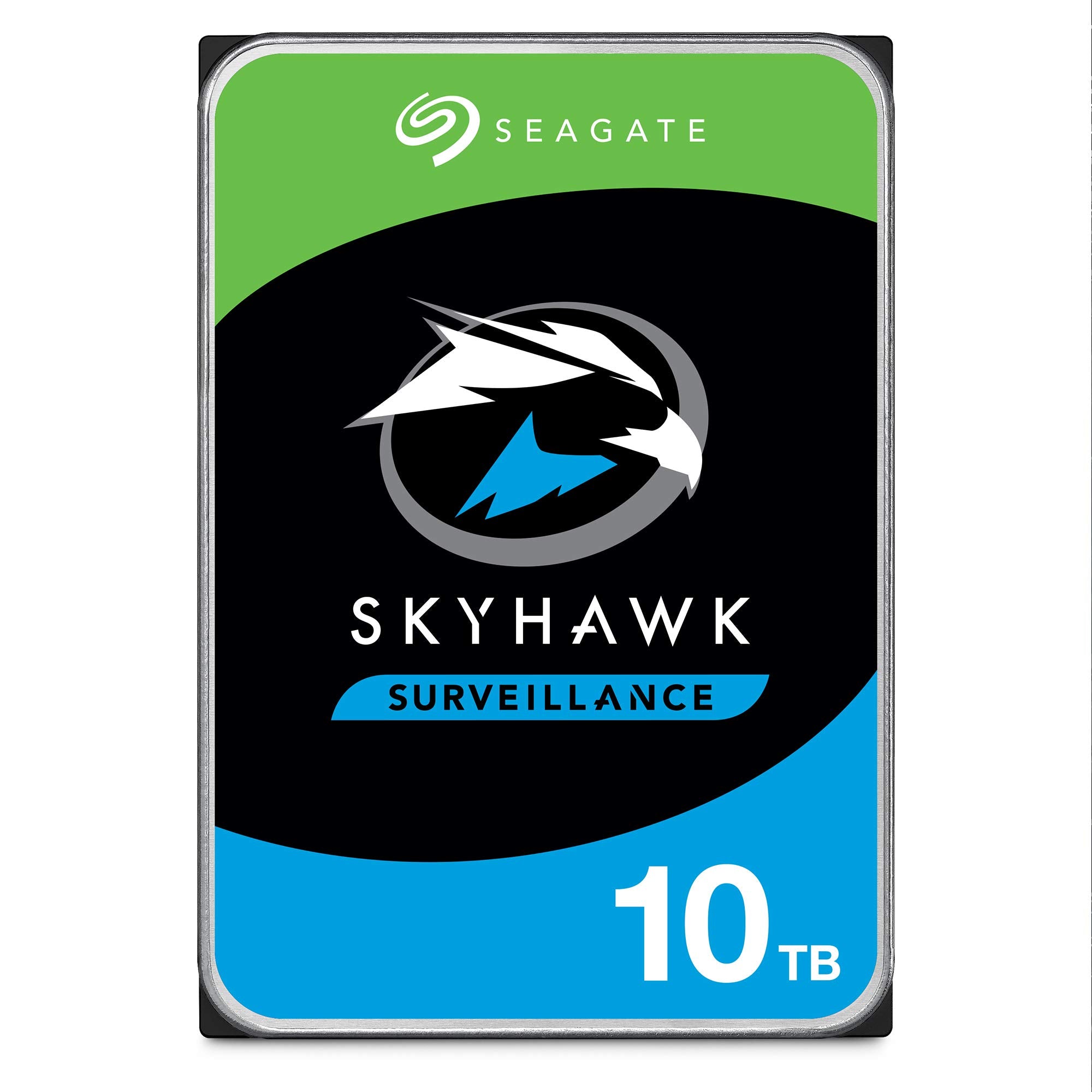Seagate Skyhawk AI 10TB Surveillance Internal Hard Drive HDD�3.5 Inch SATA 6Gb/s 256MB Cache for DVR NVR Security Camera System with Drive Health Management Frustration Free Packaging (ST10000VE0004)