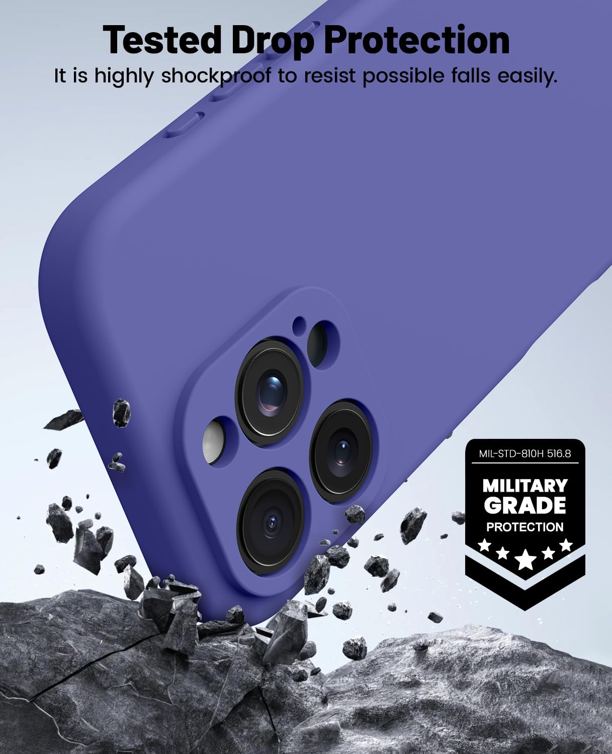 Otofly For Iphone 16 Pro Max Case, Compatible With Magsafe, Shockproof Magnetic Silicone Case For Iphone 16 Pro Max,[Military Gr