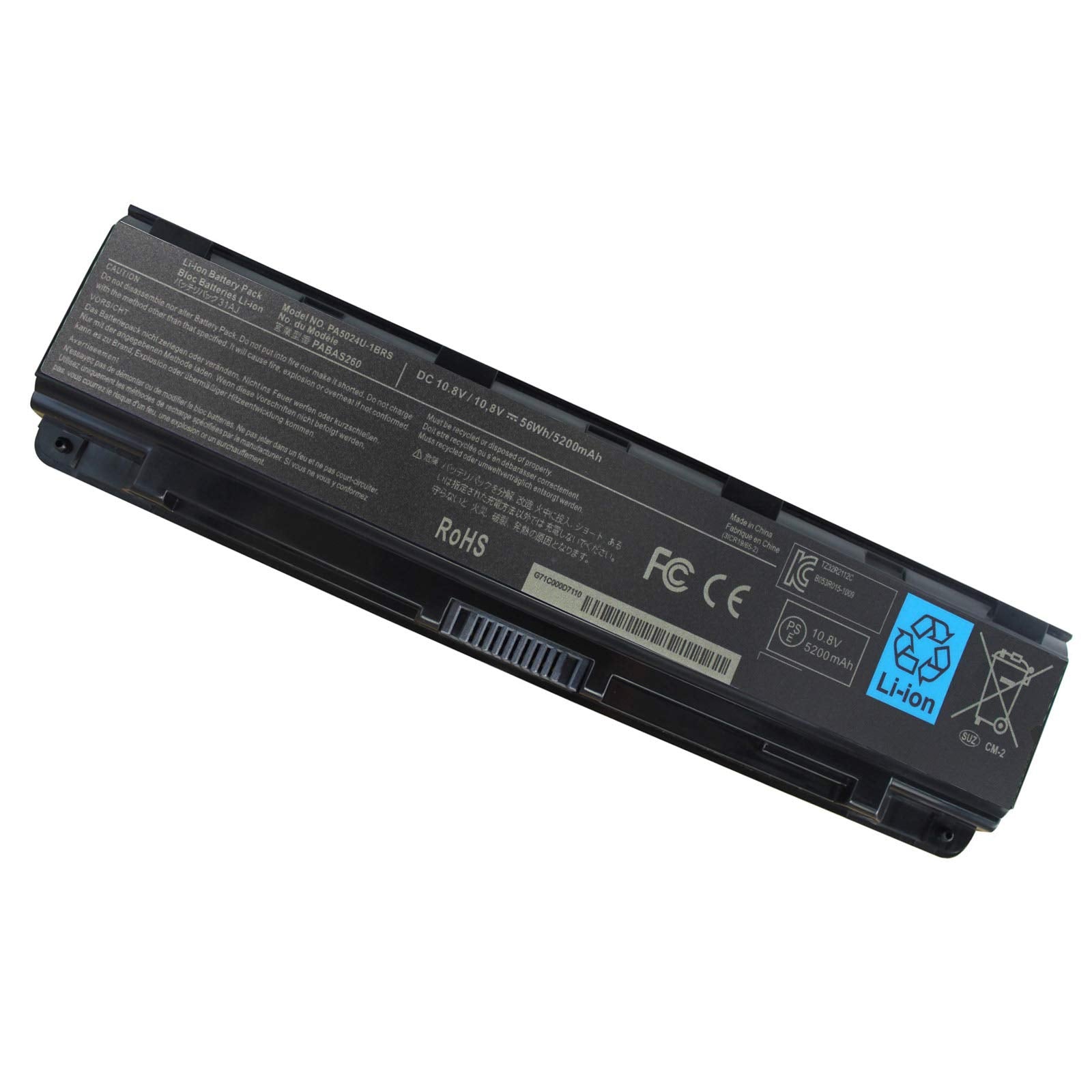 Pa5024U 1Brs Battery For Toshiba Satellite S75 P75 A7200 P75 A7100 S855 S5378 S855D S5148 C75D C875 C850 L800 C55T A C55 A5220 C