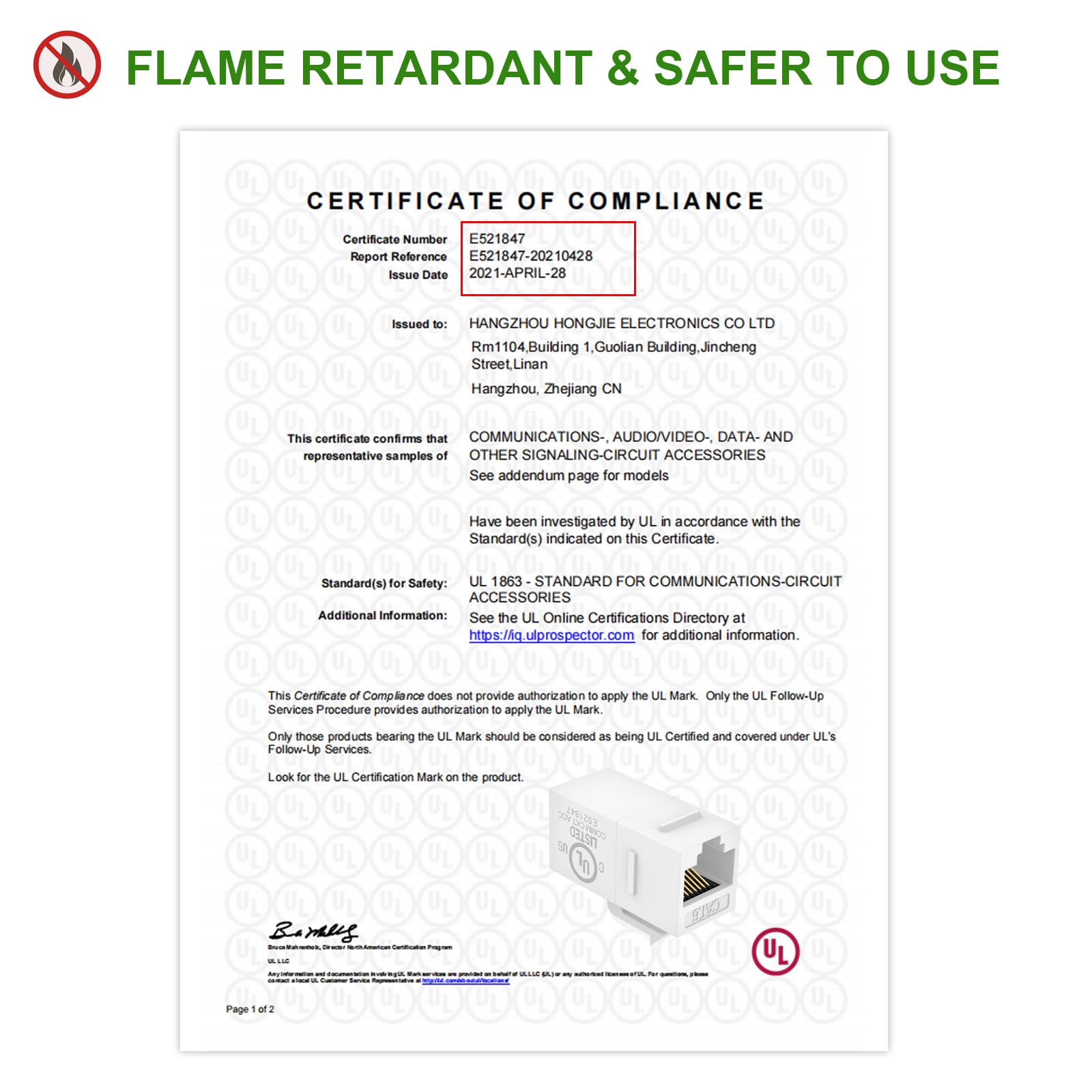 Vce Ul Listed 25 Pack Rj45 Cat6 Keystone Coupler Female To Female Insert Coupler, Utp Cat6 Keystone Inline Coupler White