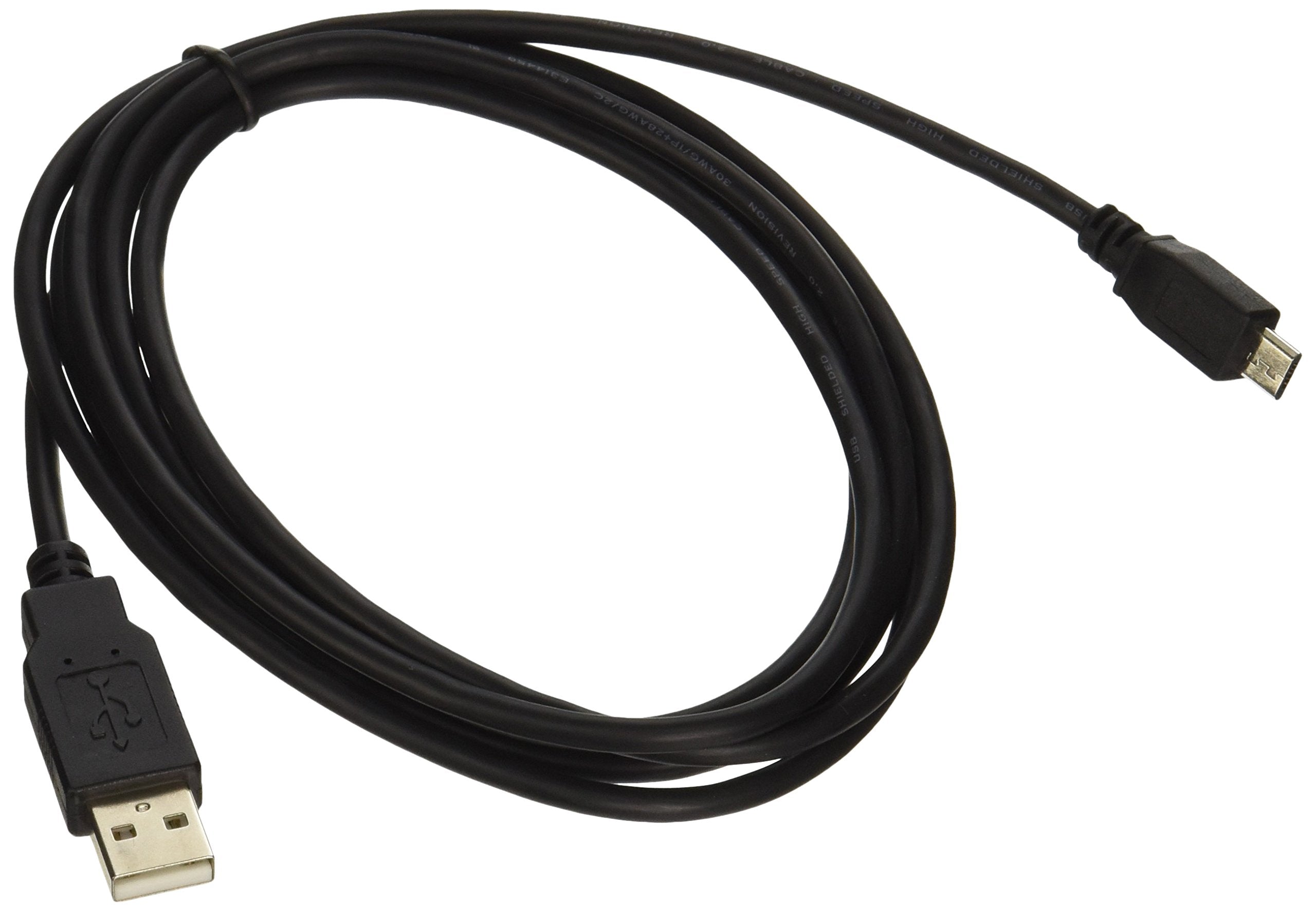 Cablewholesale Micro Usb 2.0 Cable, Black, Type A Male/Micro B Male, A Male To Micro B High Speed Usb Cable, 6 Ft