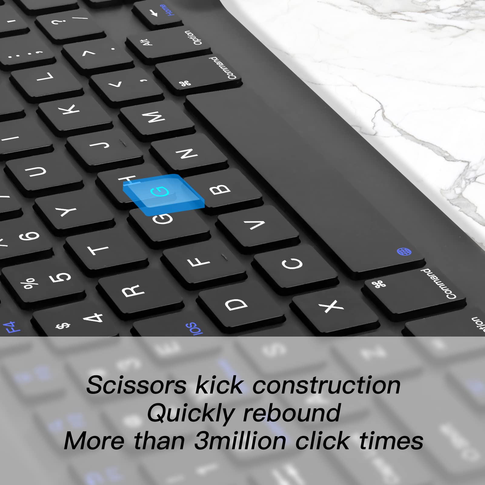 Xiwmix Ultra Slim Wireless Bluetooth Keyboard   Universal Rechargeable Bluetooth Keyboard Compatible With Ipad Pro/Ipad Air/Ipad