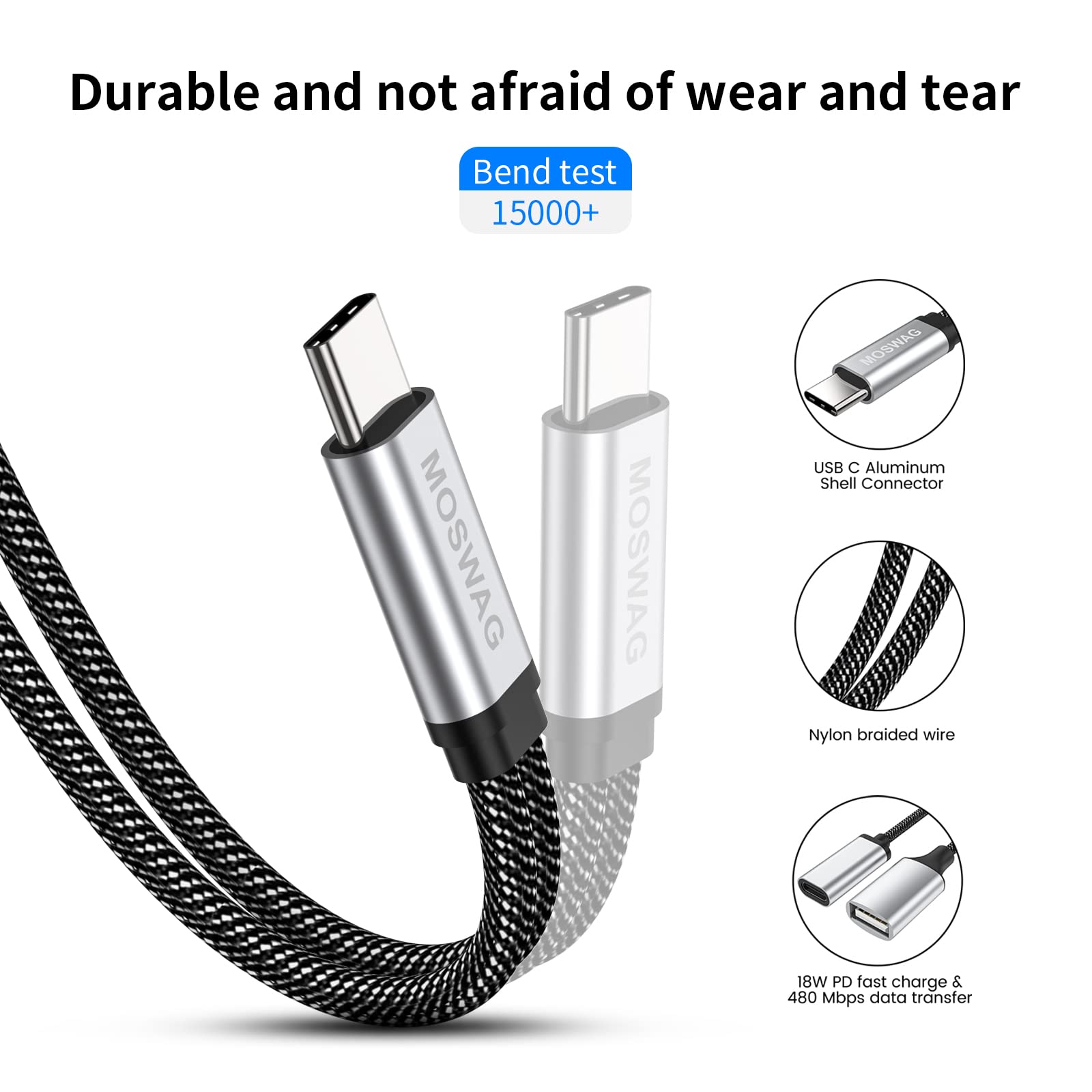 Moswag Usb C Otg Adapter Usb Type C Splitter With Usb C Female And Usb A Female Compatible With Chromecast With Google Tv/Samsung S21 S20 S20+ Ultra/Google Pixel 5 4 4 Xl 3 3 Xl/Lg V40 V30 G6 G8