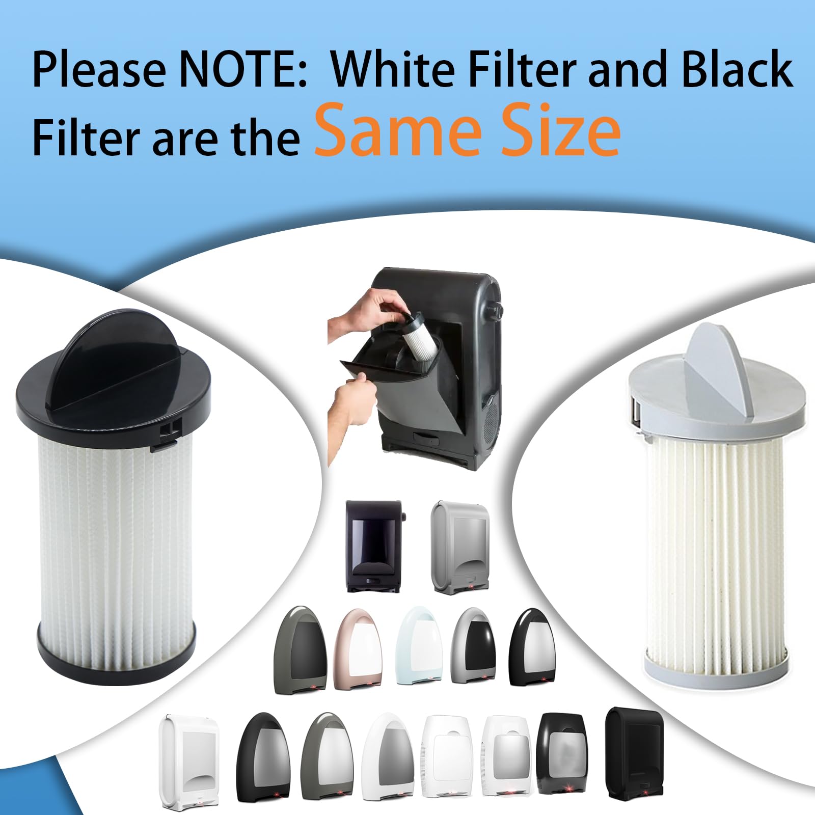 2 Pack Hepa Replacement Vacuum Pre Motor Filter Compatible With Eye Vac Series Home, Pro, Pet, Air And Plus, Also Compatible Wit