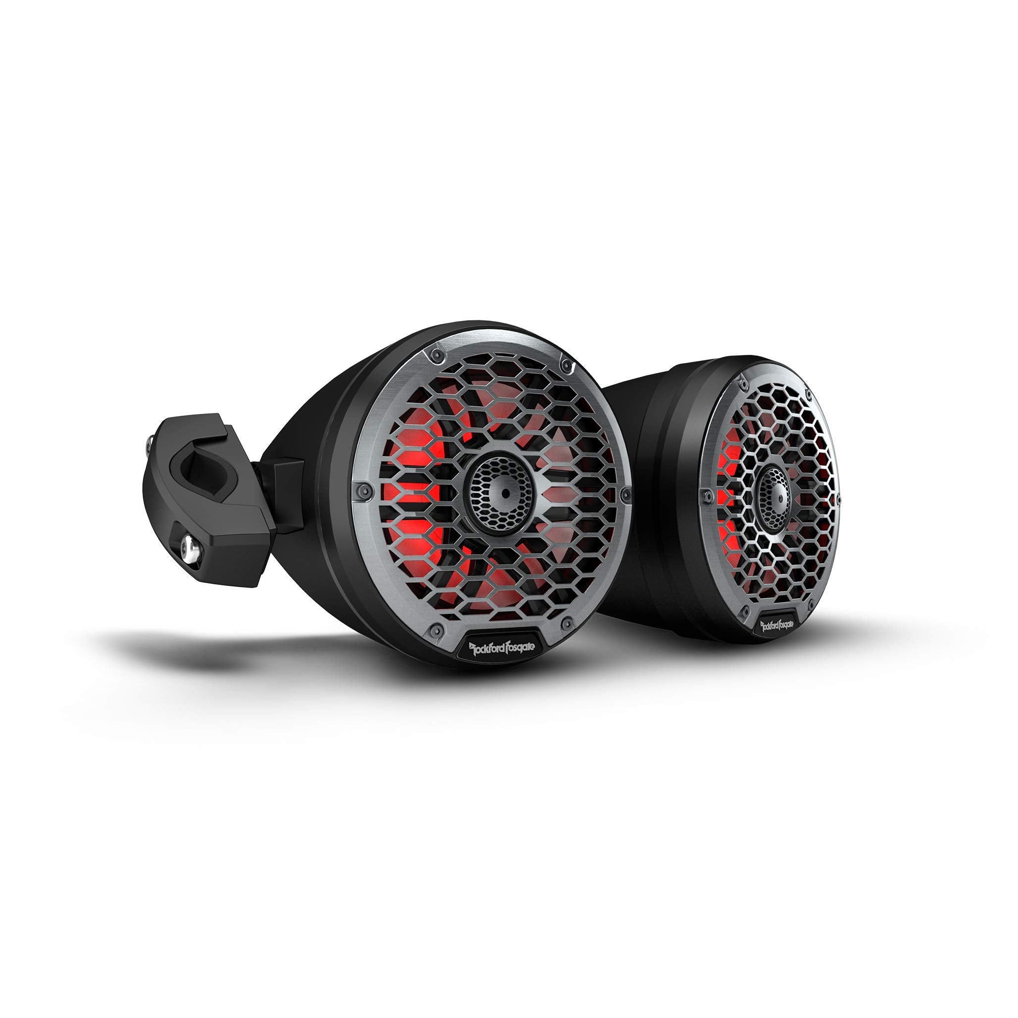Rockford Fosgate M2WL-65MB Marine Color Optix Multicolor LED Lighted 6.5 2-Way Moto-Can Speakers 150 Watts RMS / 600 Watts Peak