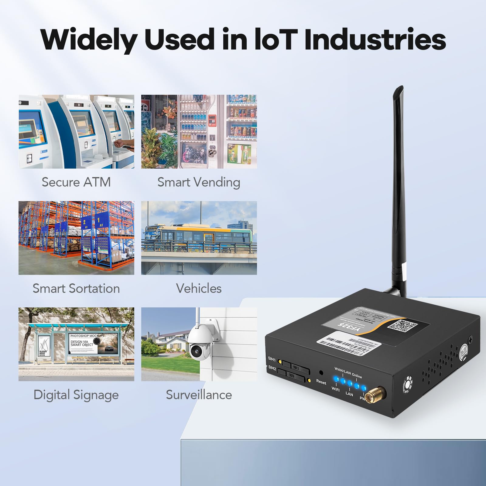 4G Vpn Router, Industrial 4G Lte Wifi Router 3G/4G Yeacomm Yf325 Wireless Modem Router Unlocked With Dual Sim Card Slot,B2/4/5/1