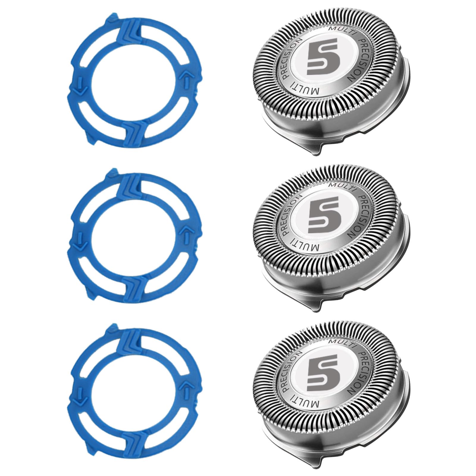 Sh50 Replacement Heads For 5000 Series Shavers S5160, S5210, S5205 And S5370, 3 Pc Pack