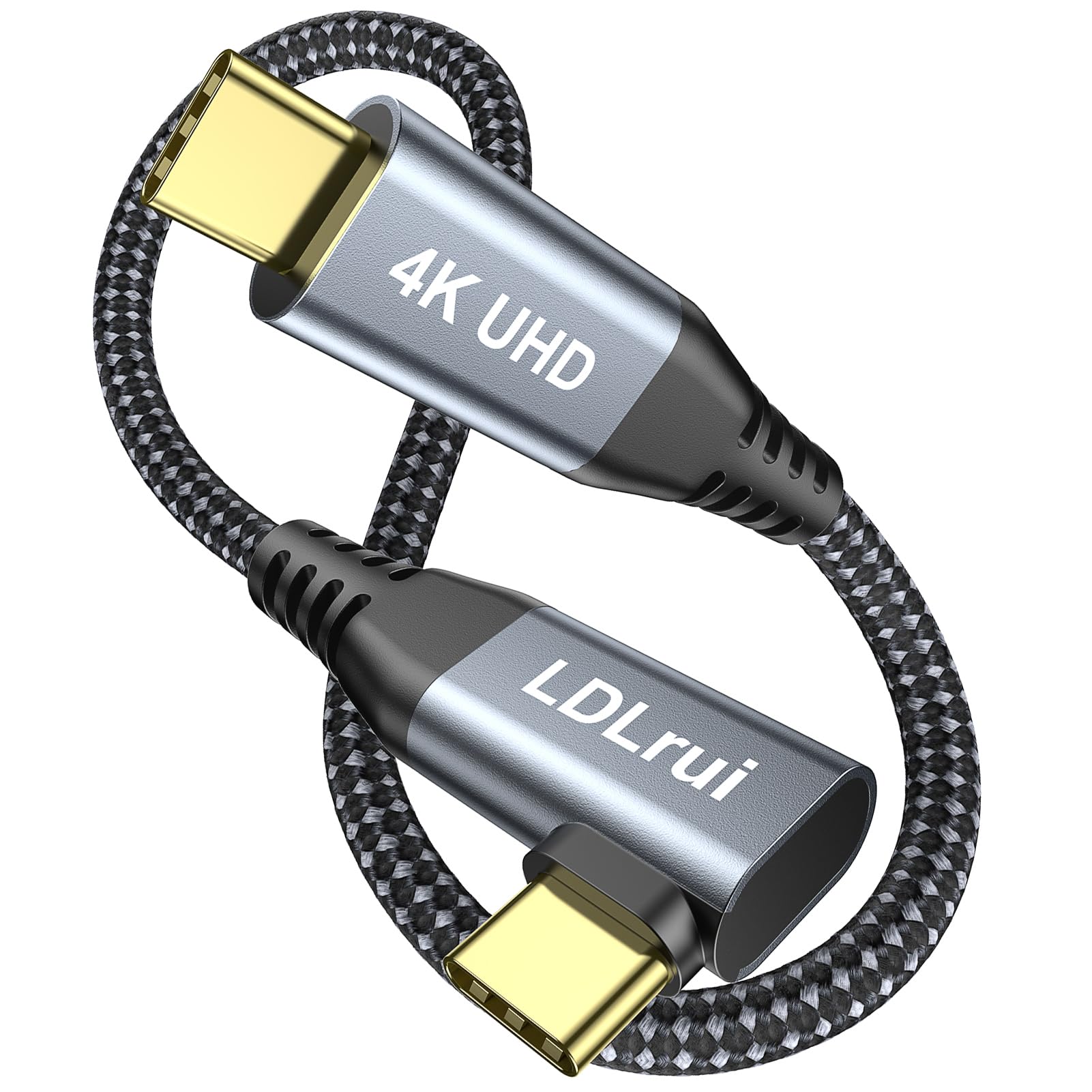 Short Usb C Cable 1Ft, Right Angle, Usb C 3.2 Gen 2X2, 20Gbps Data Transfer, 100W Pd Charging, 4K@60Hz Sync, Nylon Cord For Samsung S24/T7, Iphone 15 Pro, Sandisk Extreme Portable Ssd, Usb C Monitors