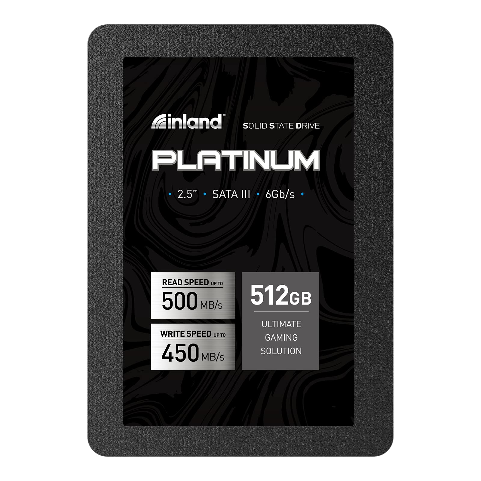 INLAND Platinum 512GB SSD SATA III 6Gb/s 2.5 7mm TLC 3D NAND Internal Solid State Drive (512GB)