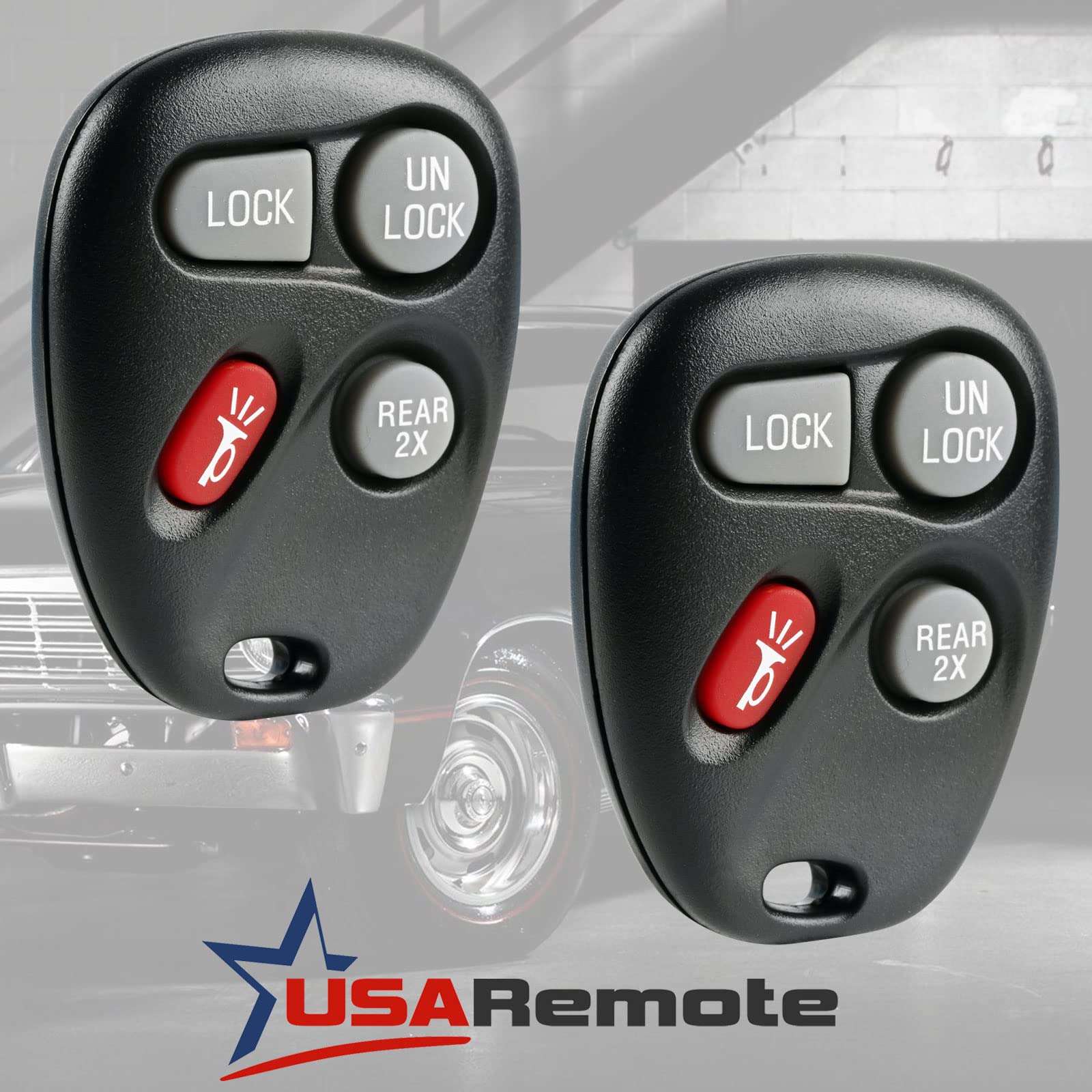 Key Fob Keyless Entry Remote Fits Chevy Astro, Blazer And Gmc Jimmy, Safari 2001 2002 2003 2004 2005 (Koblear1Xt, 15043458), Set
