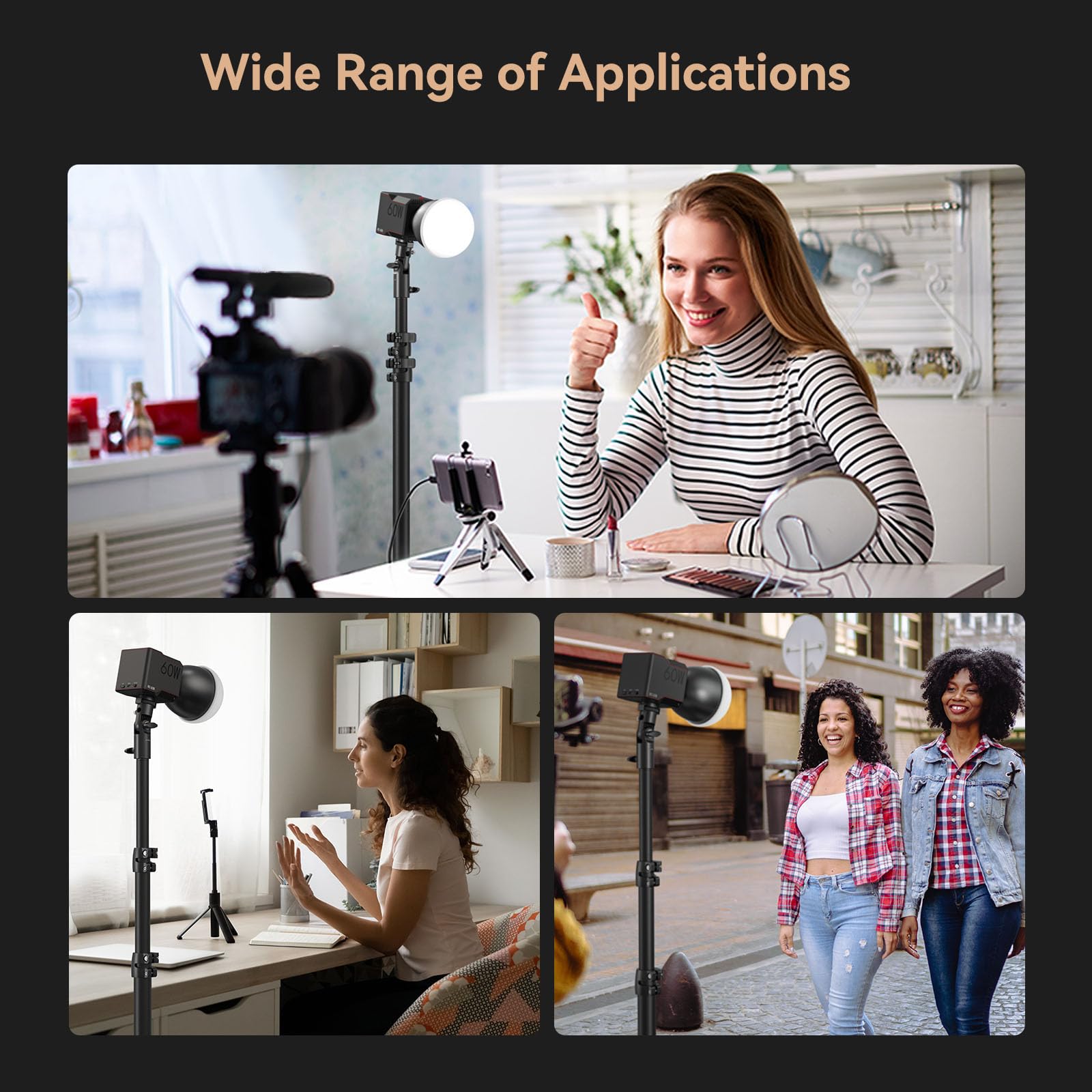 Smallrig Silicone Diffuser, Cob Light Diffuser, Lighting Accessory For Smallrig Rc 60B Cob Led Video Light   4529