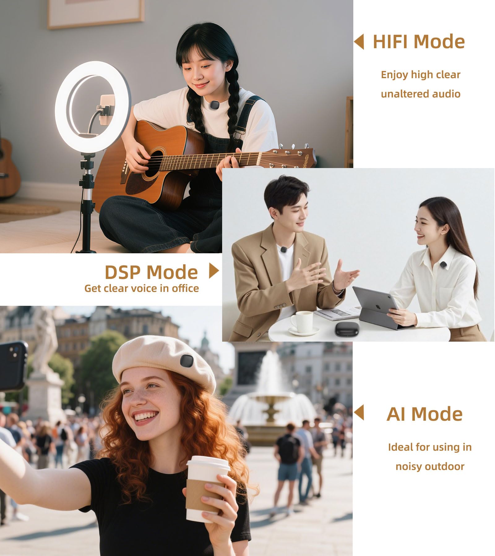 Phone Microphone Ai Noise Filter - Mini Go 2 Wireless Lavalier Microphones For Iphone 16 Android With Charging Case Lapel Mic Fo