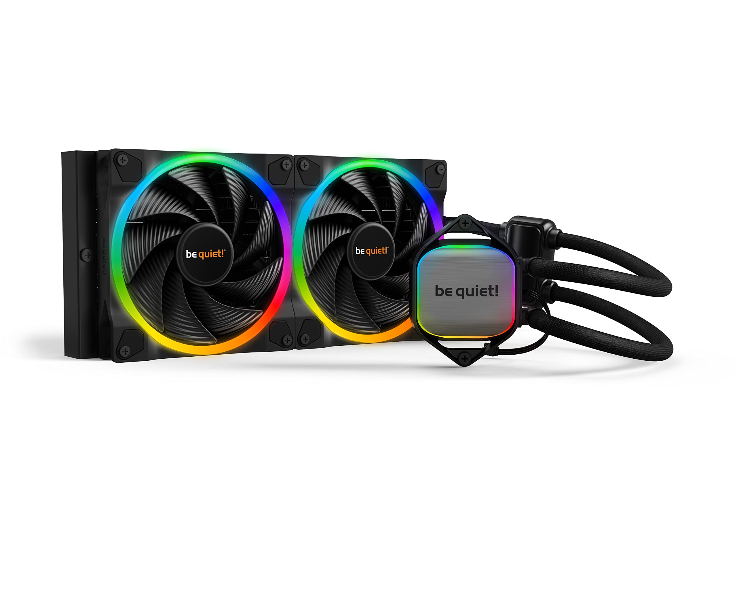 be quiet! Pure Loop 2 FX 280mm, CPU Liquid Cooler for Intel Core i3/i5/i7 or AMD Ryzen 3/5/7, ARGB LED Illumination, 2X Light Wi