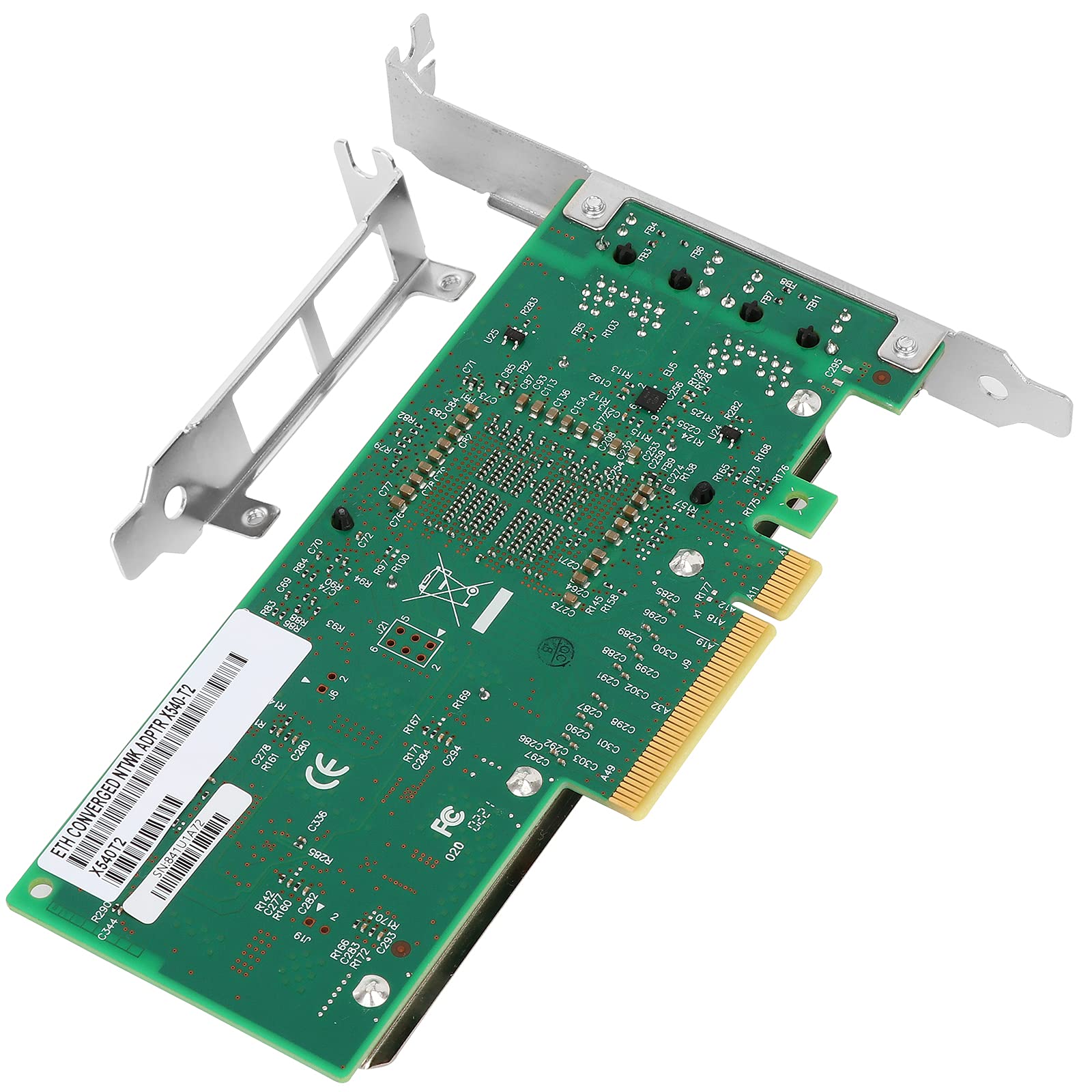 10Gb Pci E X8 Ethernet Converged Network Card Compatible For Intel X540 T2, Dual Copper Rj45 Port With Intel X540 Chipset, Ether