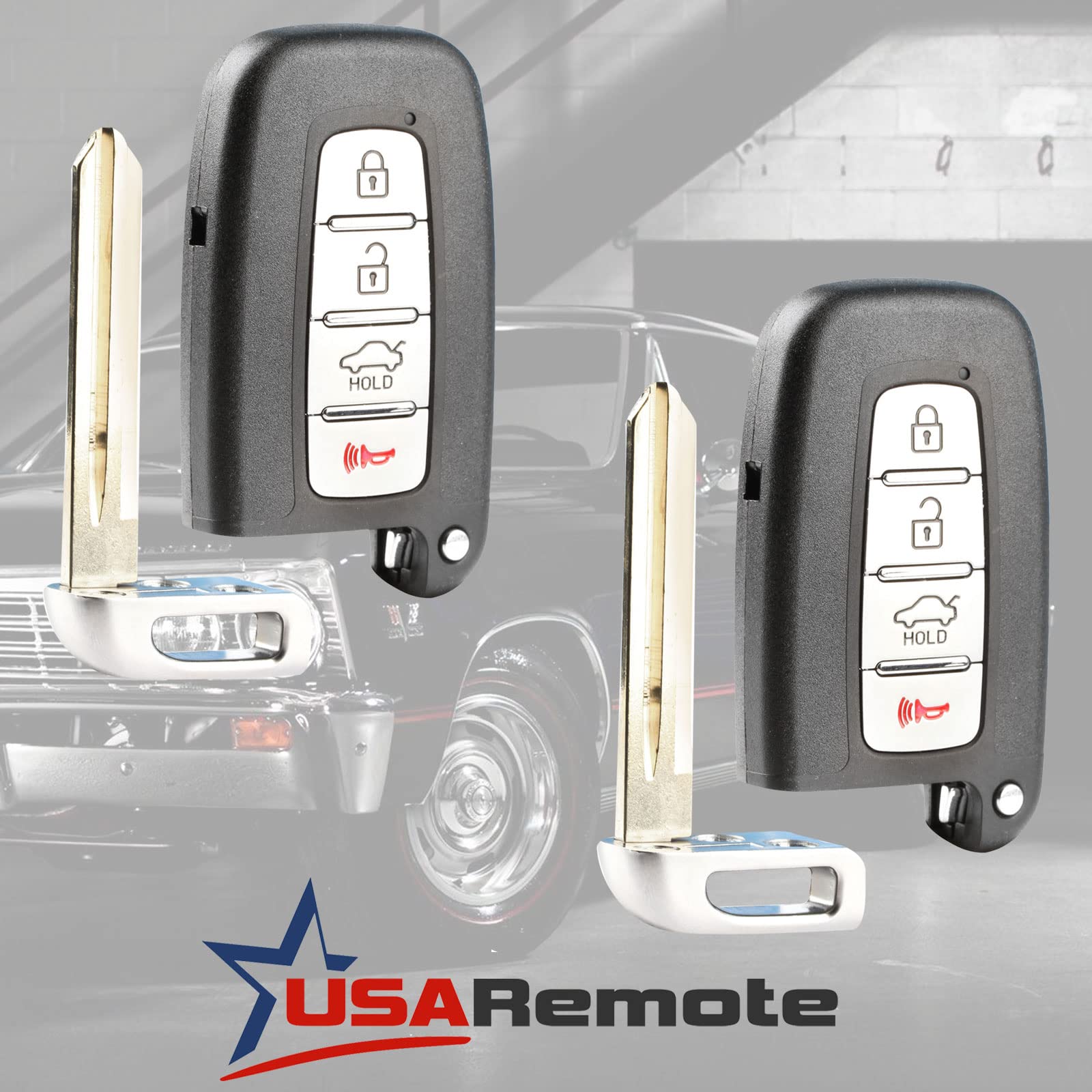 Key Fob Fits Hyundai Kia Smart Keyless Entry Remote 2010 2011 2012 2013 2014 2015 (Sy5Hmfna04), Set Of 2