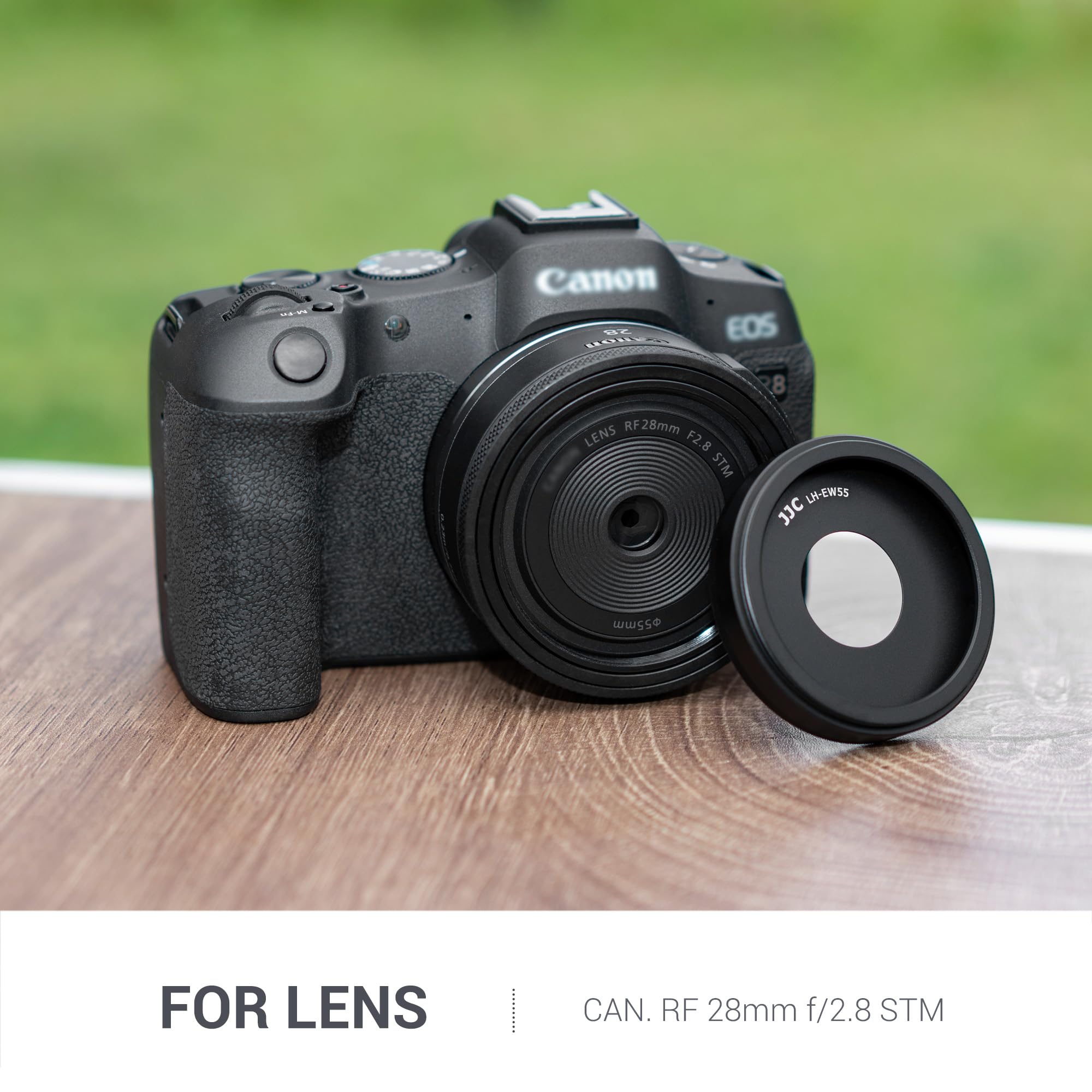 Metal Lens Hood For Canon Rf 28Mm F/2.8 Stm Lens On Canon Eos R50 R100 Camera Replaces Canon Ew 55, Compatible With 55Mm Filter