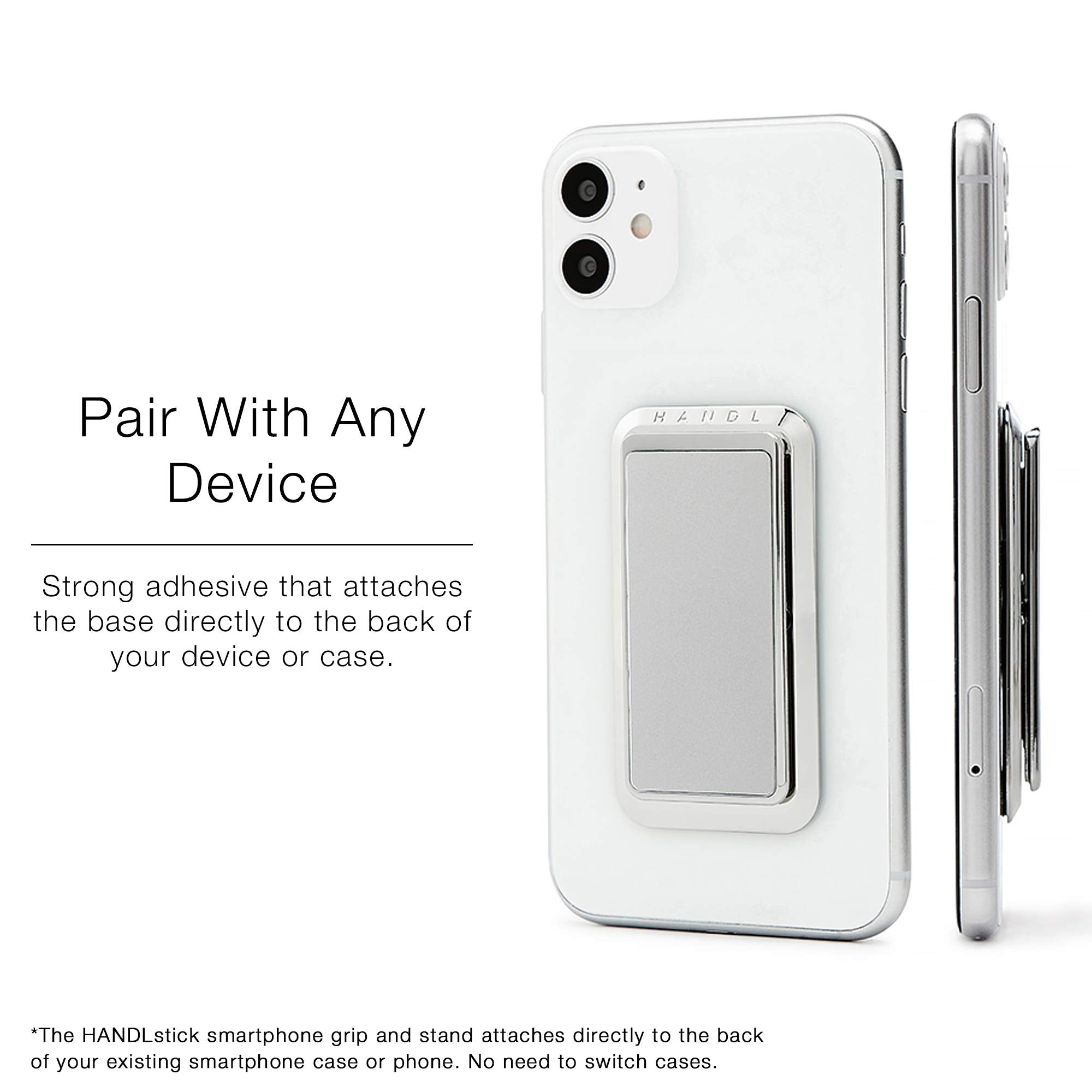 Handl New York Handlstick Silver Grip And Stand For Smartphone