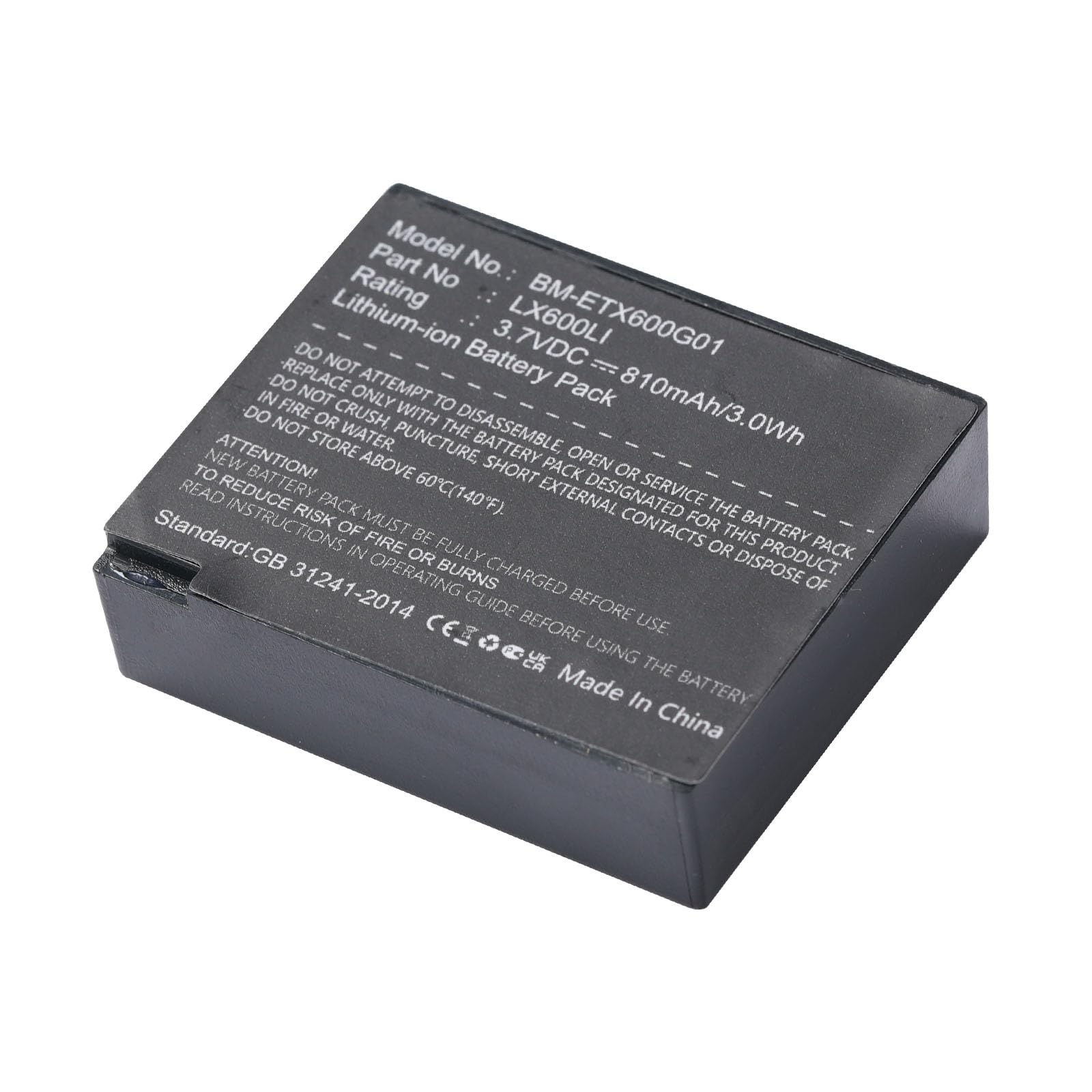 Bcxy 5 Pcs Battery Replacement For Eartec Hub Systems Hub Ultralite, Battery Part No Lx600Li